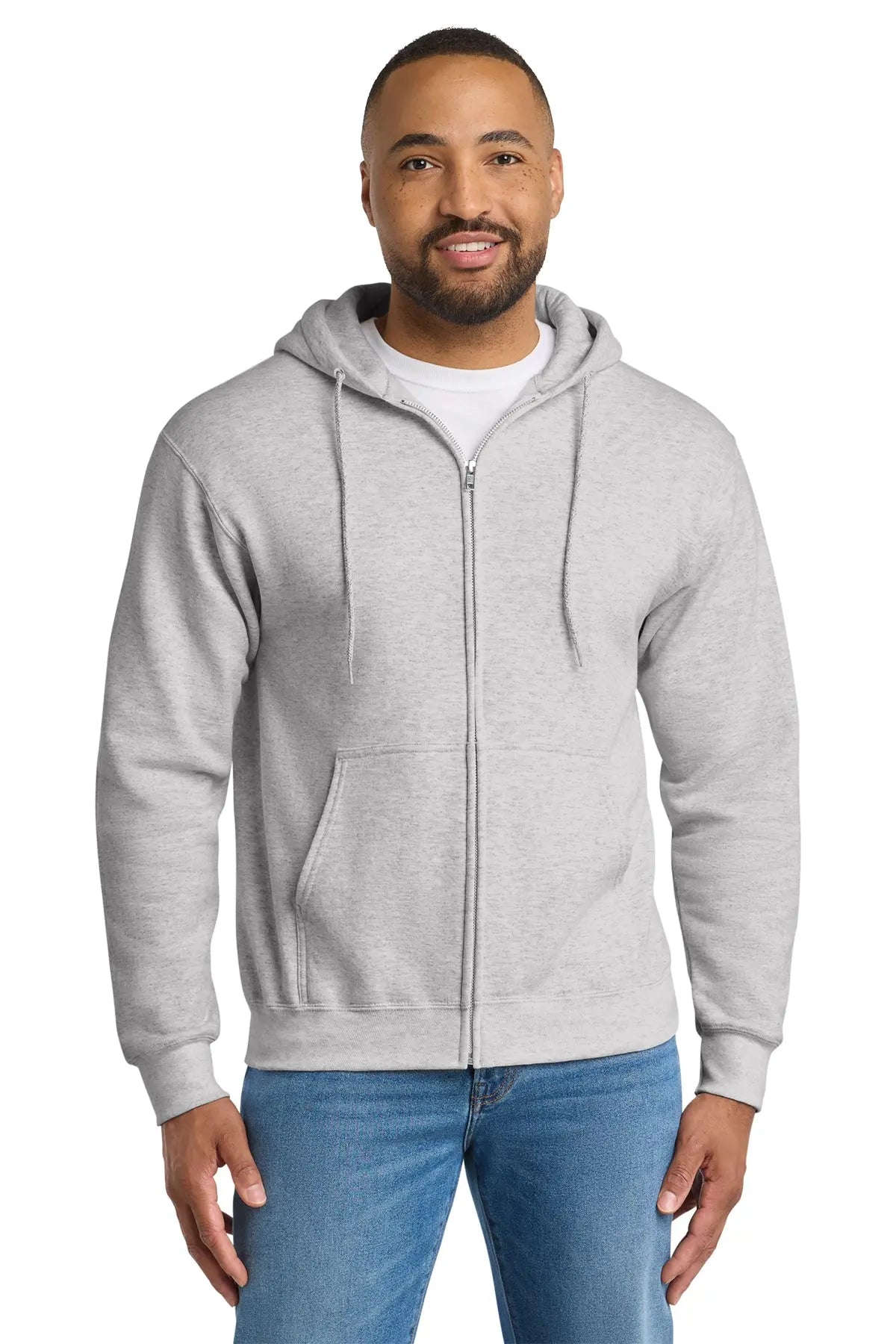 Port & Co™ Essential Fleece Full-Zip Hooded Sweatshirt #PC90ZH