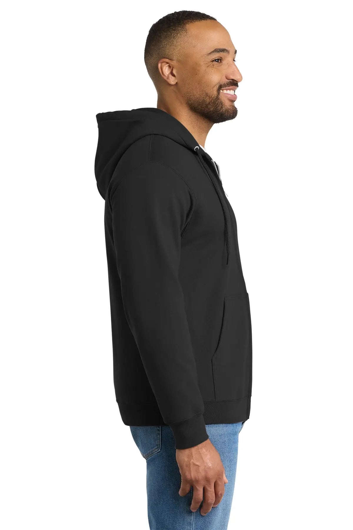 Port & Co™ Essential Fleece Full-Zip Hooded Sweatshirt #PC90ZH