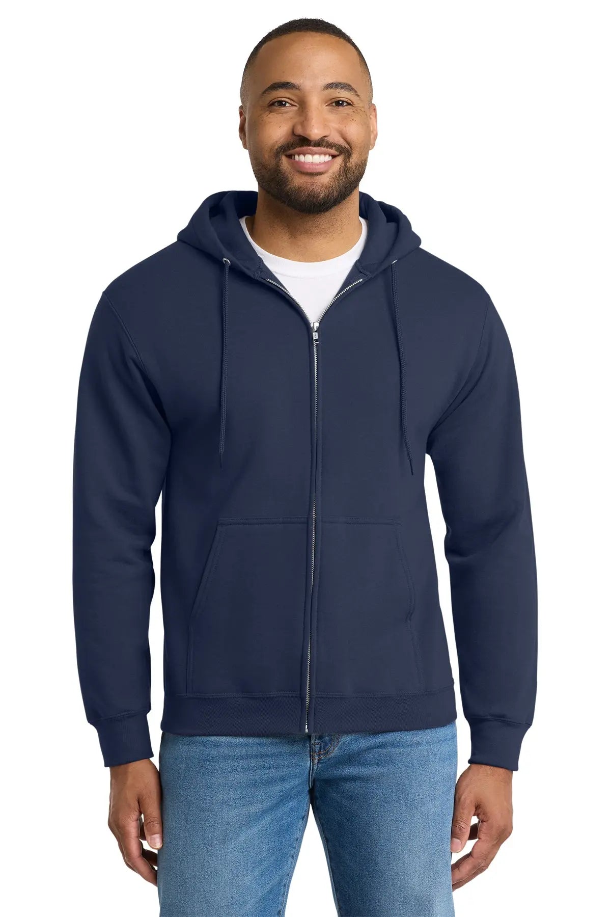 Port & Co™ Essential Fleece Full-Zip Hooded Sweatshirt #PC90ZH