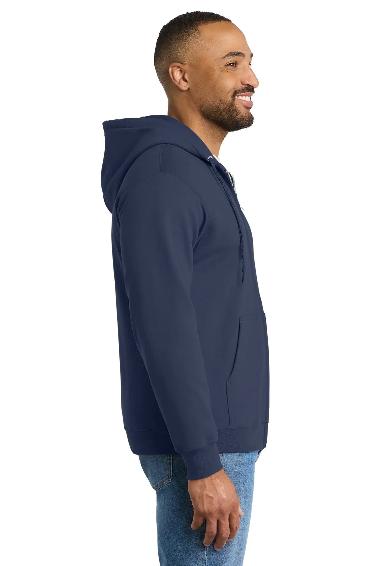 Port & Co™ Essential Fleece Full-Zip Hooded Sweatshirt #PC90ZH