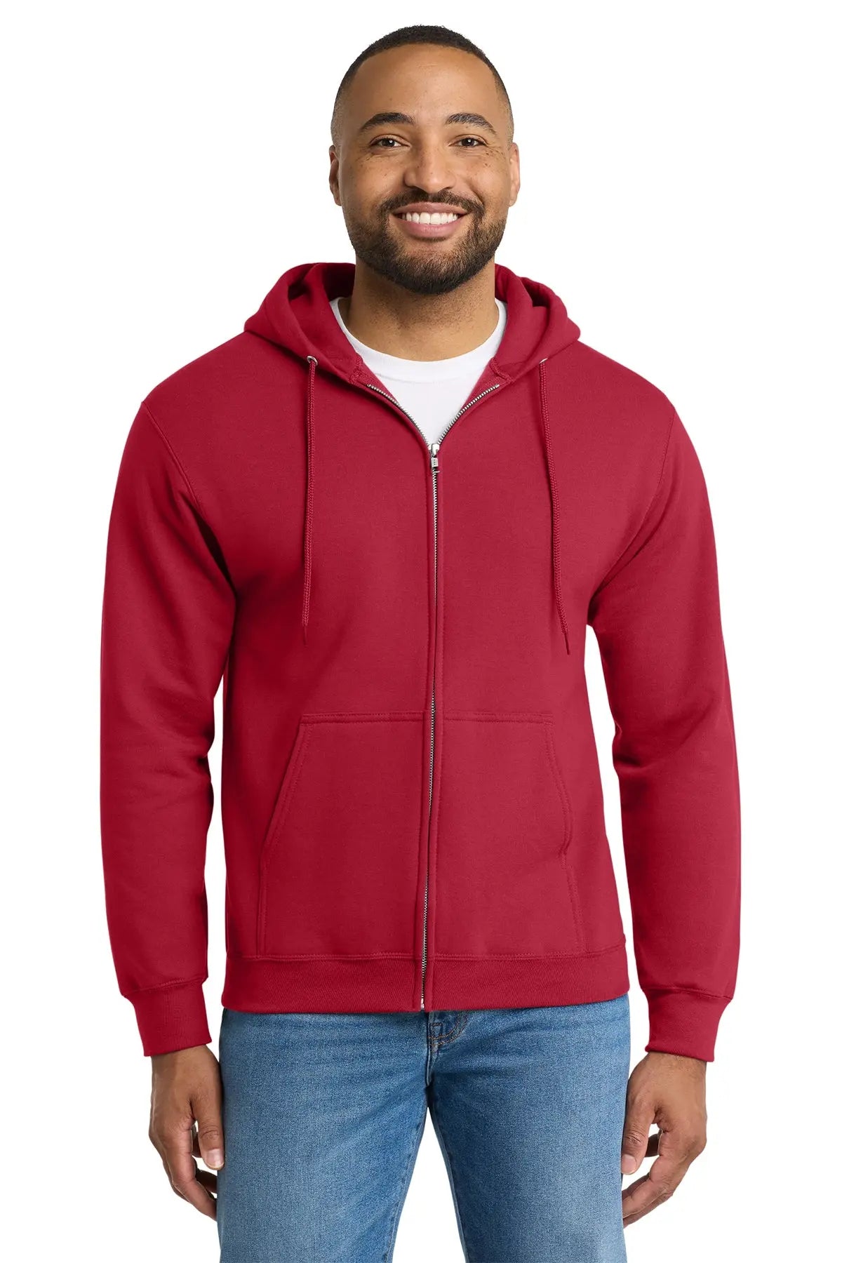 Port & Co™ Essential Fleece Full-Zip Hooded Sweatshirt #PC90ZH