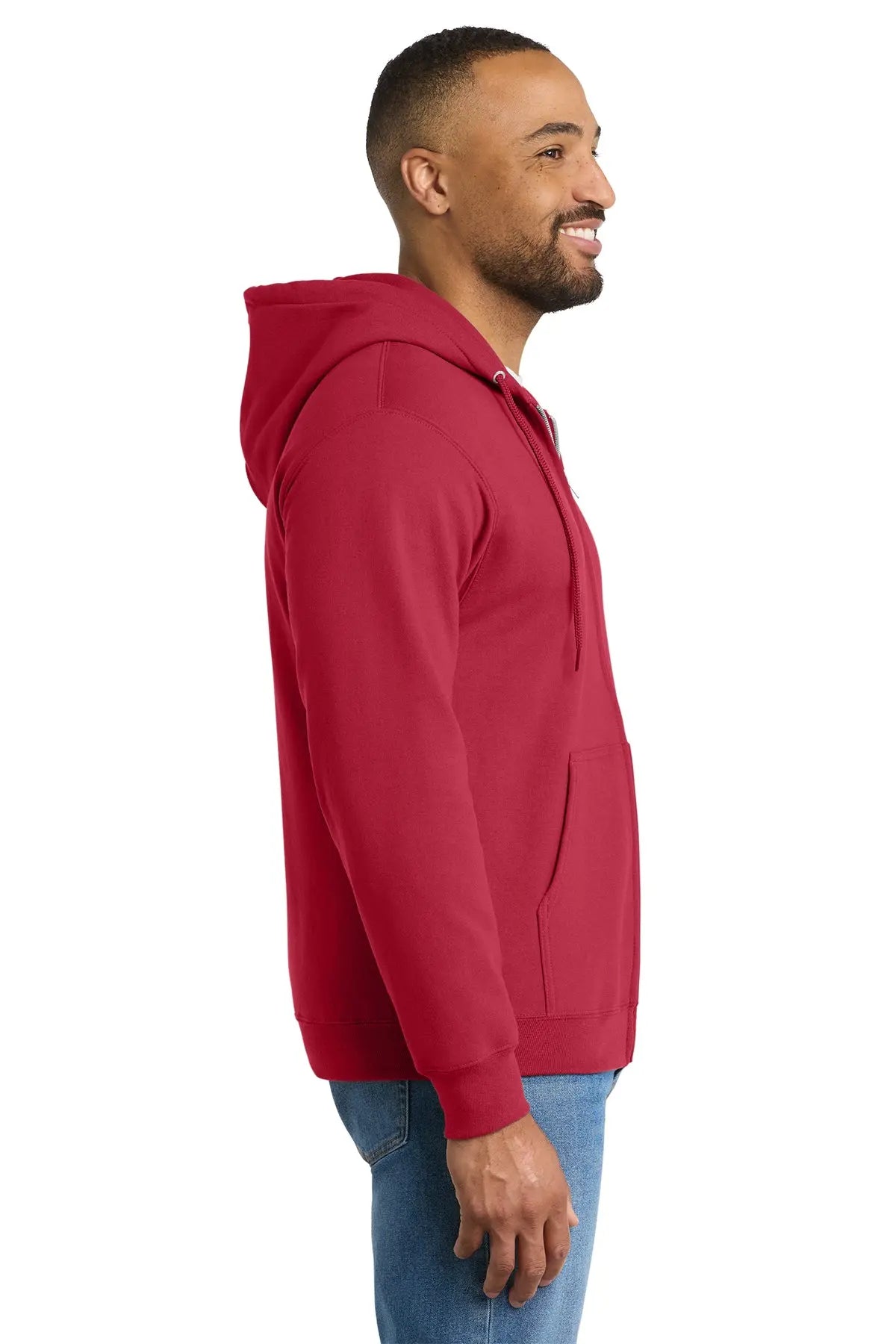 Port & Co™ Essential Fleece Full-Zip Hooded Sweatshirt #PC90ZH