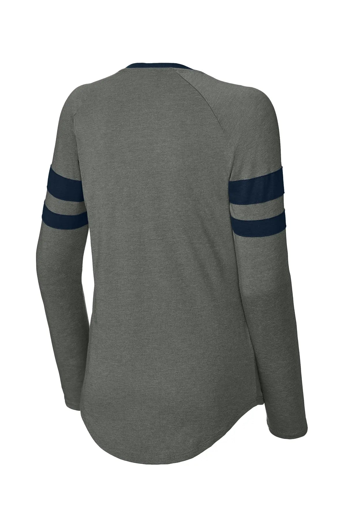 Sport-Tek® Women's Halftime Stripe Long Sleeve V-Neck Tee #LST6043