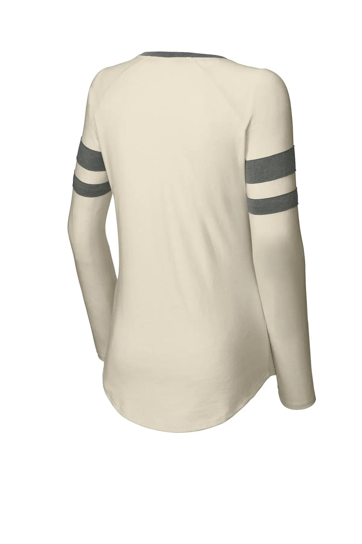 Sport-Tek® Women's Halftime Stripe Long Sleeve V-Neck Tee #LST6043