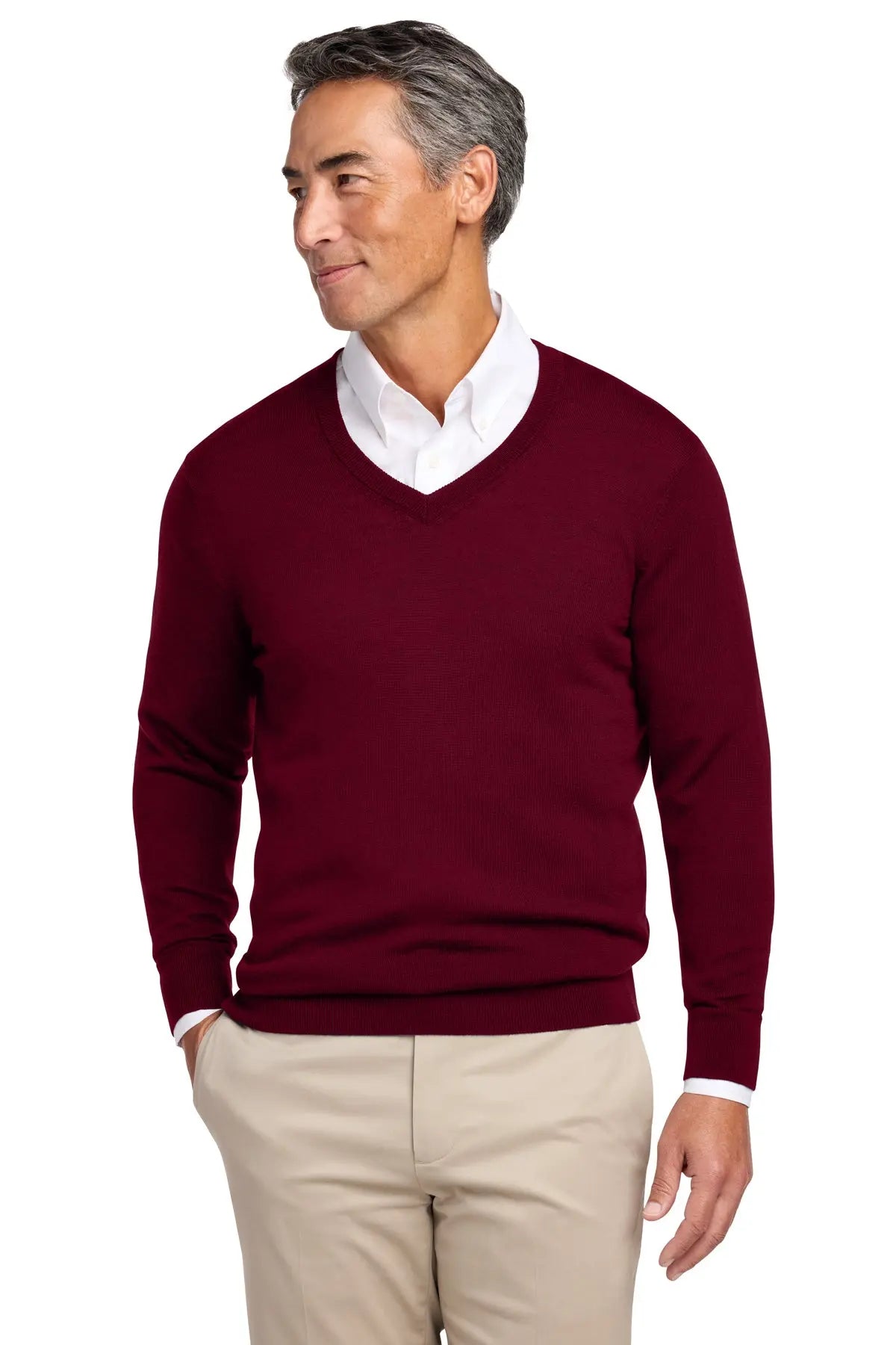 Brooks Brothers® Washable Merino V-Neck Sweater #BB18410Game Over Merch