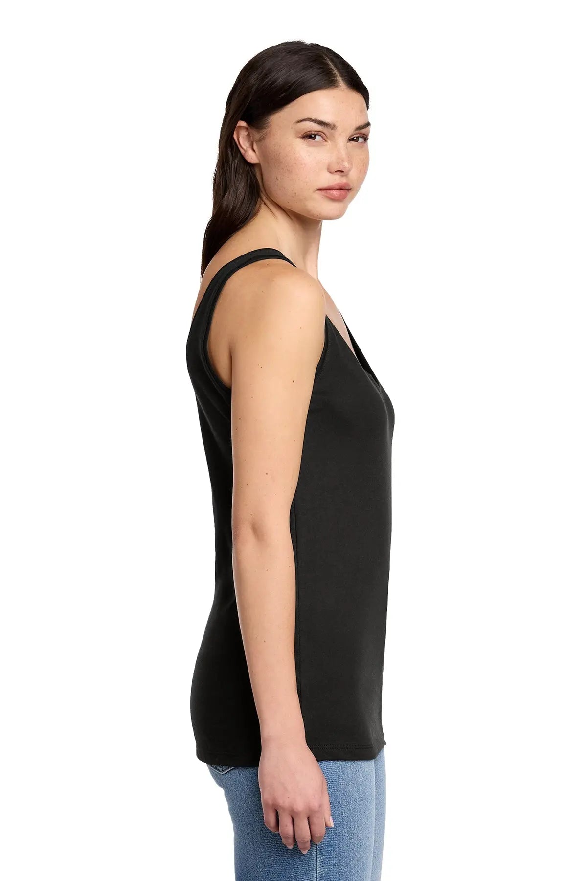 District® Women’s Perfect Blend® CVC V-Neck Tank #DT154 Game Over Merch