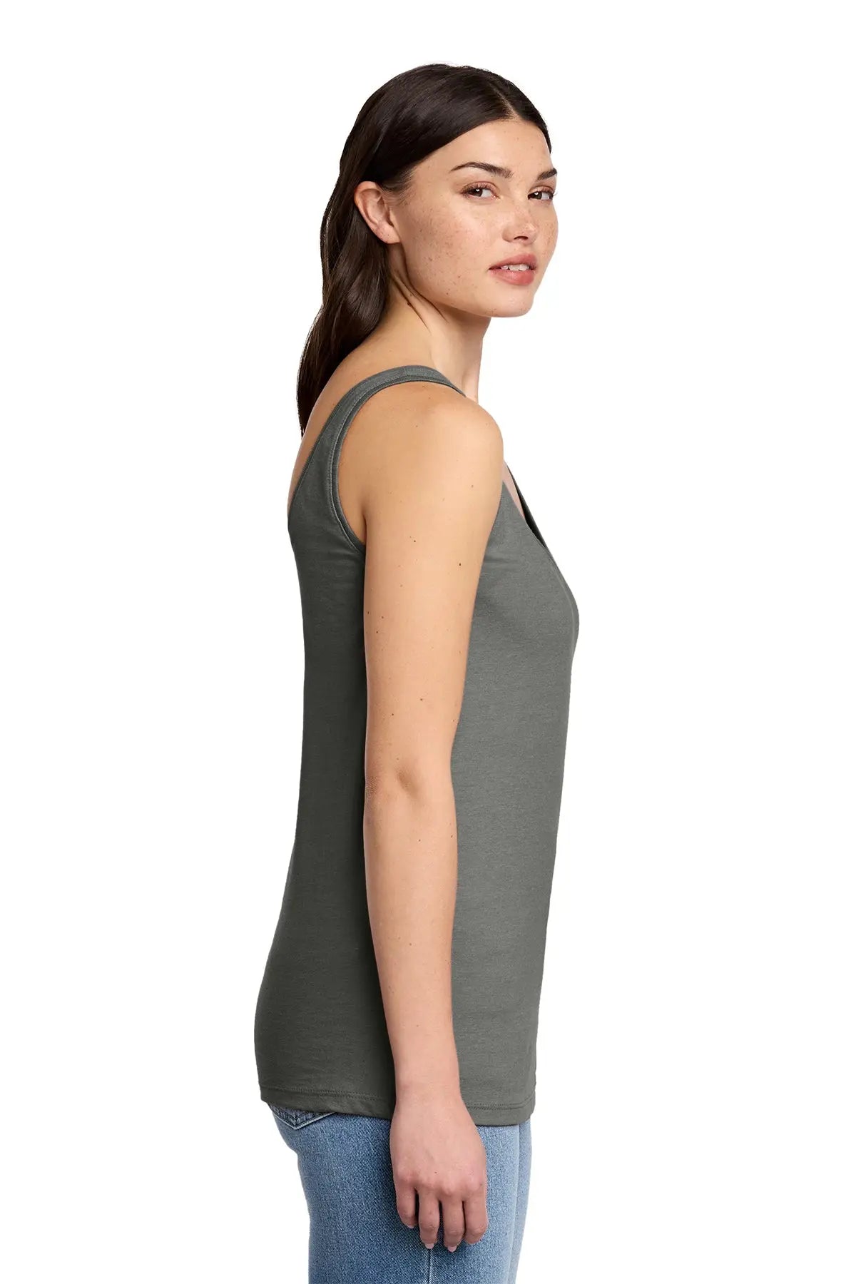 District® Women’s Perfect Blend® CVC V-Neck Tank #DT154 Game Over Merch