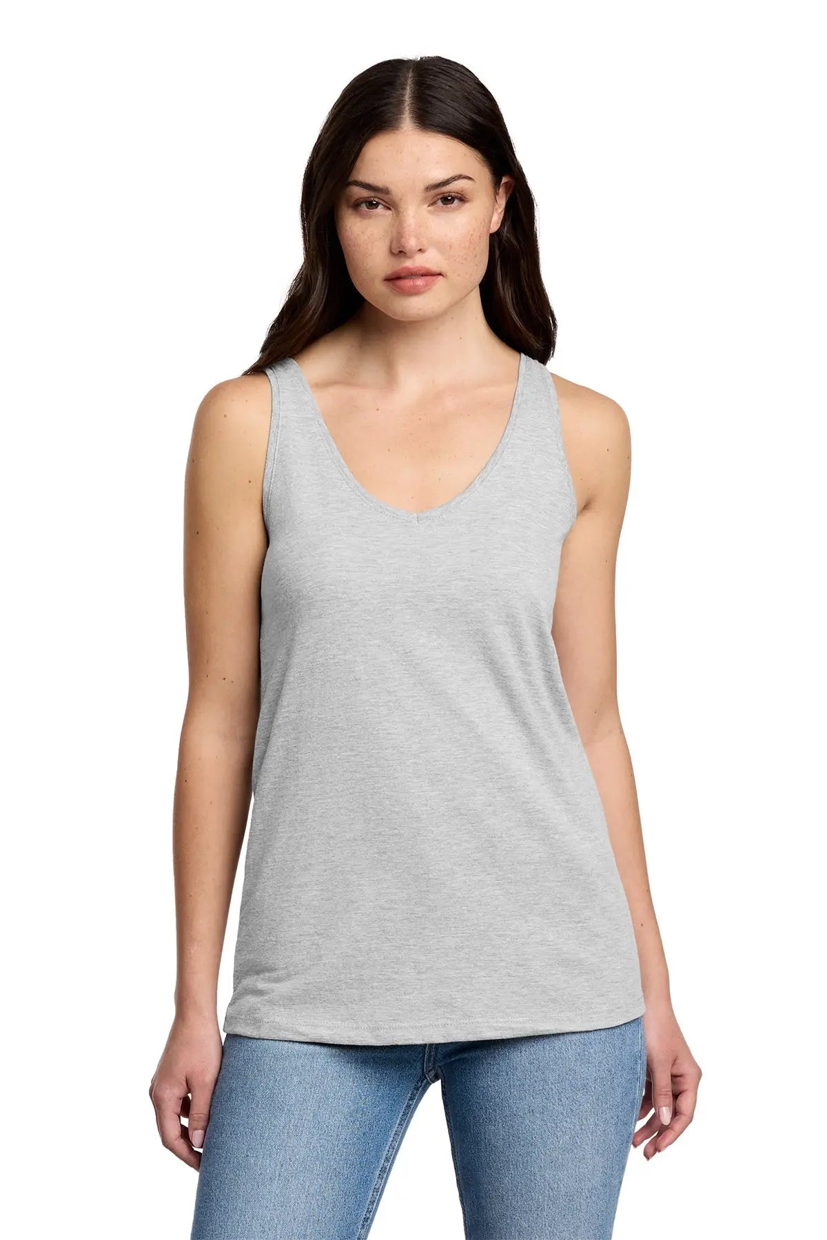 District® Women’s Perfect Blend® CVC V-Neck Tank #DT154 Game Over Merch
