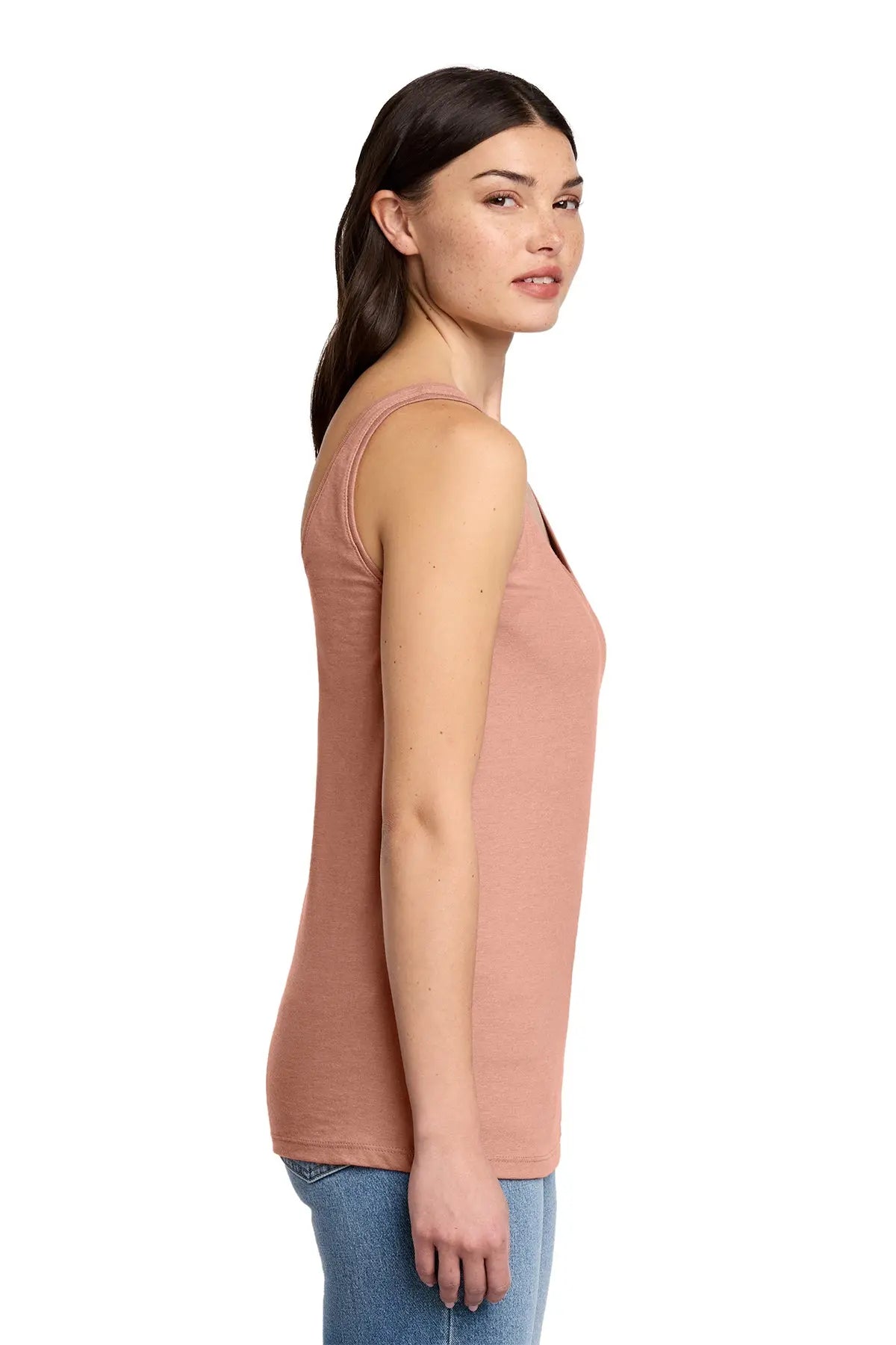 District® Women’s Perfect Blend® CVC V-Neck Tank #DT154 Game Over Merch
