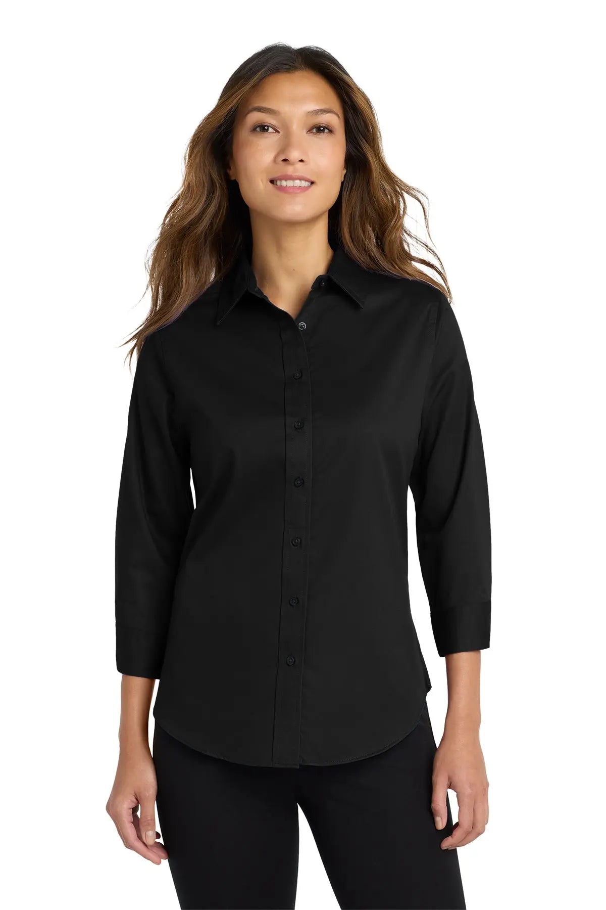 Port Authority® Women's 3/4-Sleeve Easy Care Shirt #L612