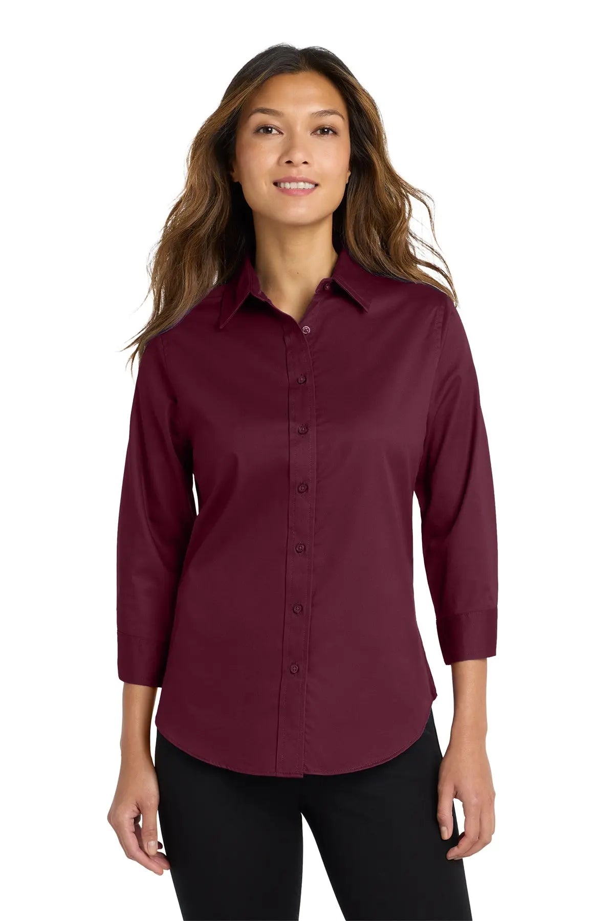 Port Authority® Women's 3/4-Sleeve Easy Care Shirt #L612