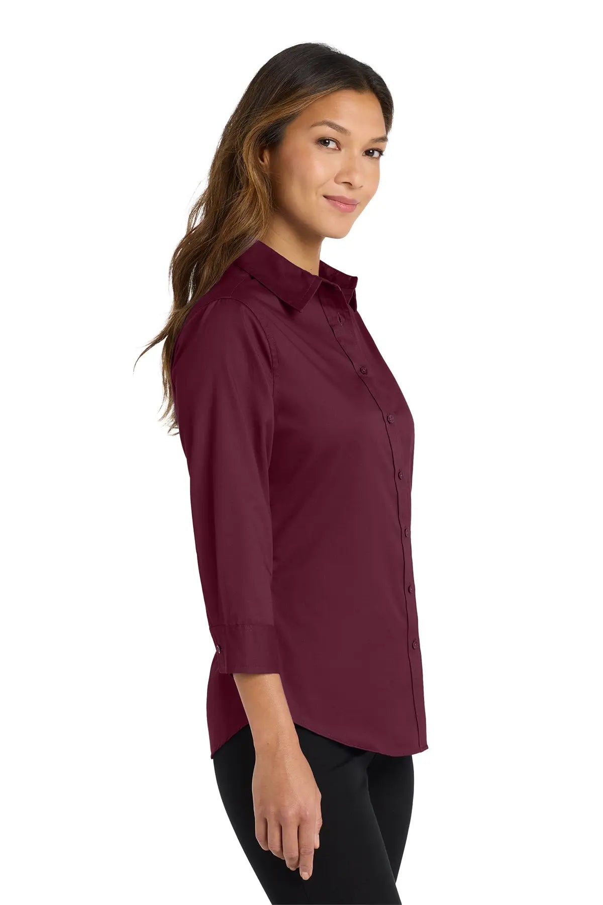 Port Authority® Women's 3/4-Sleeve Easy Care Shirt #L612