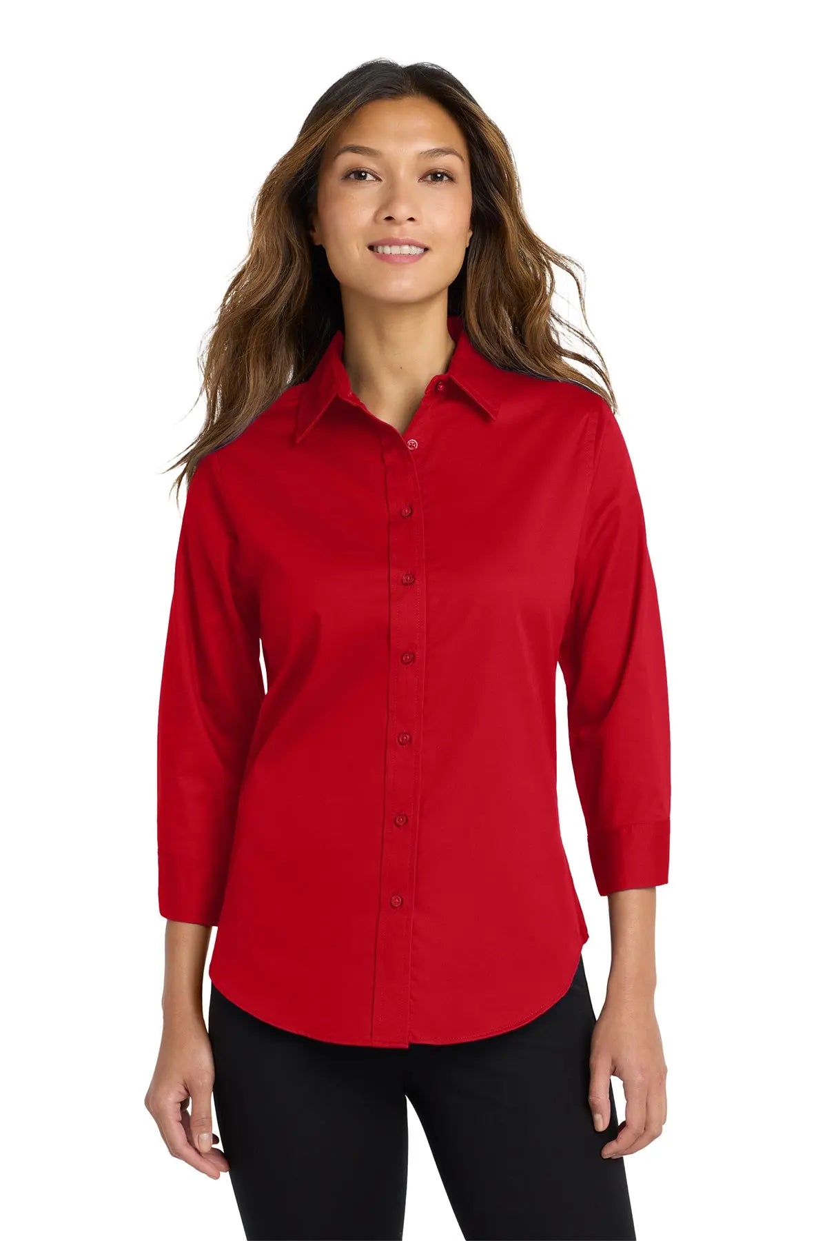 Port Authority® Women's 3/4-Sleeve Easy Care Shirt #L612