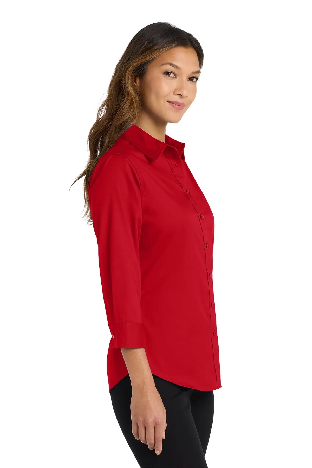 Port Authority® Women's 3/4-Sleeve Easy Care Shirt #L612