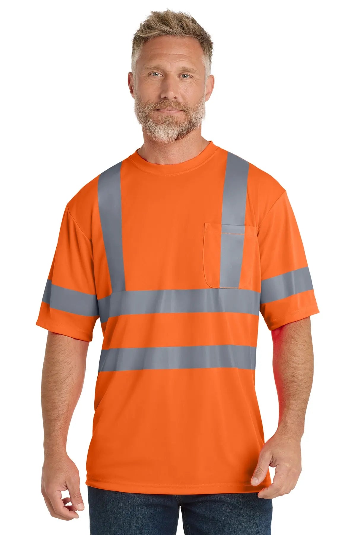 CornerStone® ANSI 107 Class 3 Short Sleeve Snag-Resistant Reflective T-Shirt #CS408