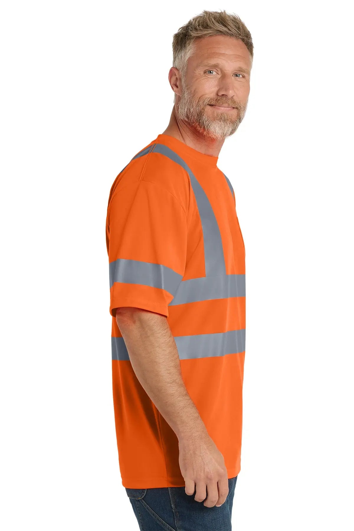 CornerStone® ANSI 107 Class 3 Short Sleeve Snag-Resistant Reflective T-Shirt #CS408