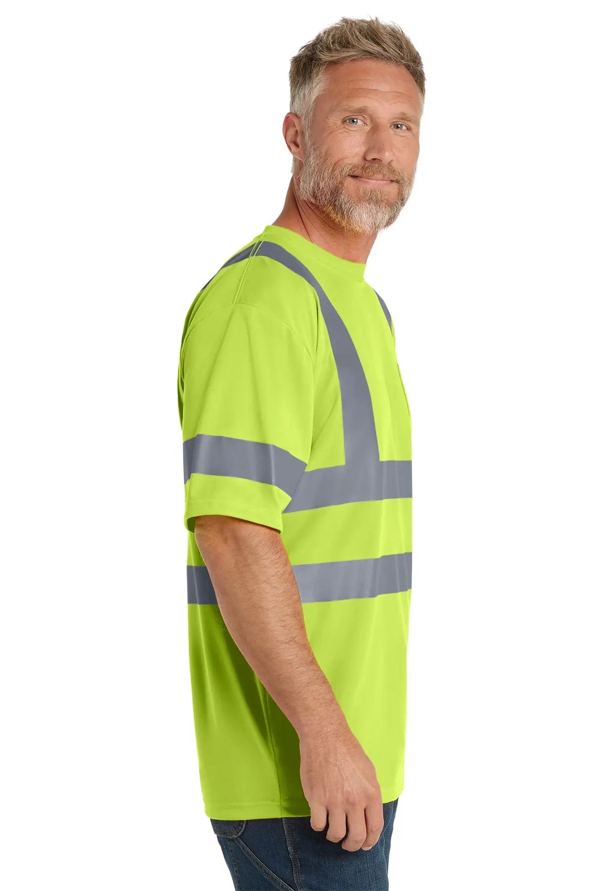 CornerStone® ANSI 107 Class 3 Short Sleeve Snag-Resistant Reflective T-Shirt #CS408