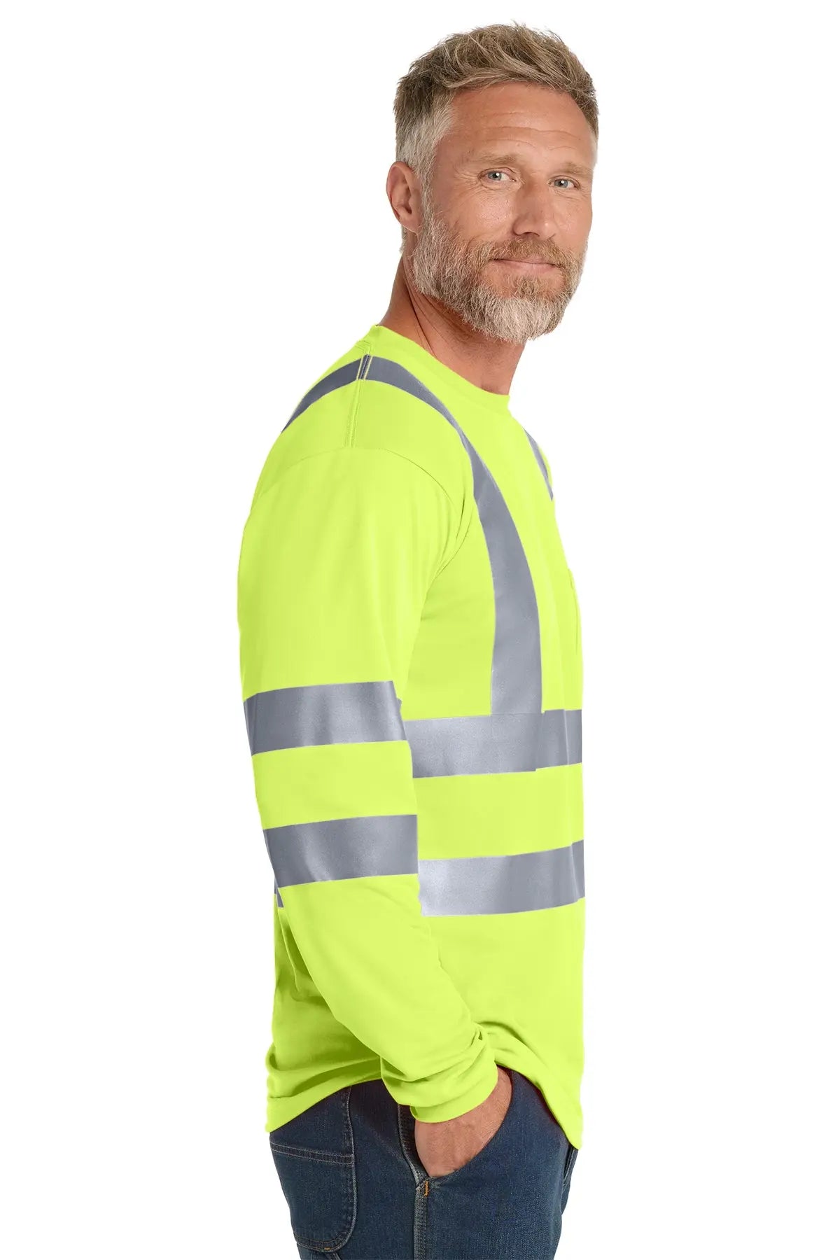 CornerStone® ANSI 107 Class 3 Long Sleeve Snag-Resistant Reflective T-Shirt #CS409 Game Over Merch