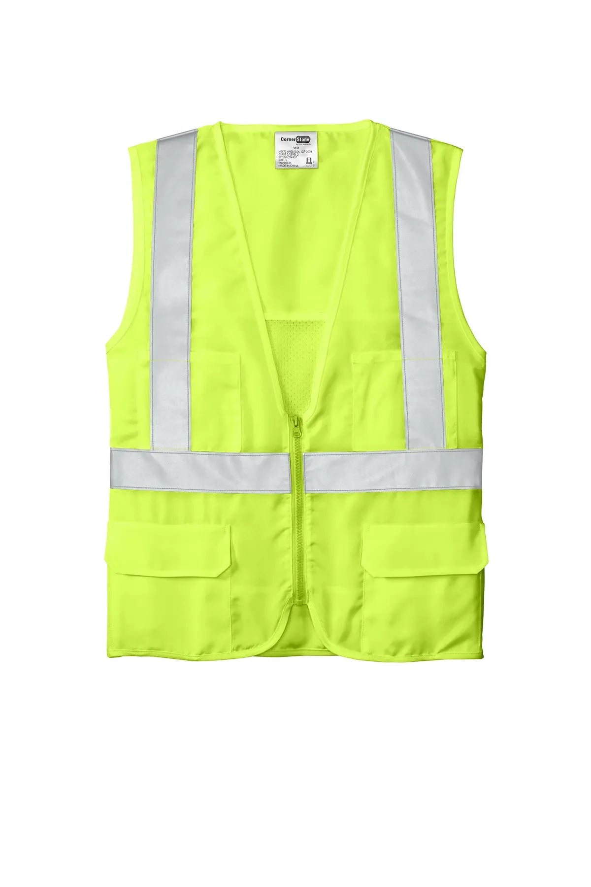 CornerStone® ANSI 107 Class 2 Mesh Back Safety Vest #CSV405