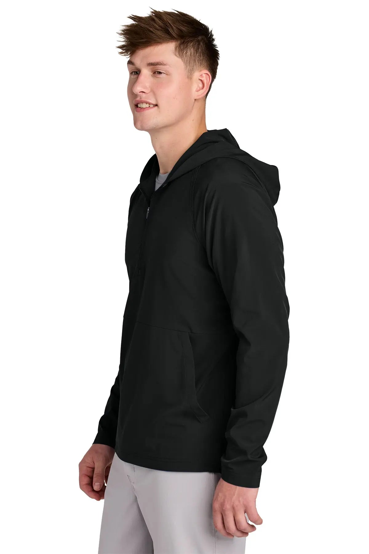 Sport-Tek® Repeat 1/2-Zip Long Sleeve Hooded Jacket #JST488 Game Over Merch