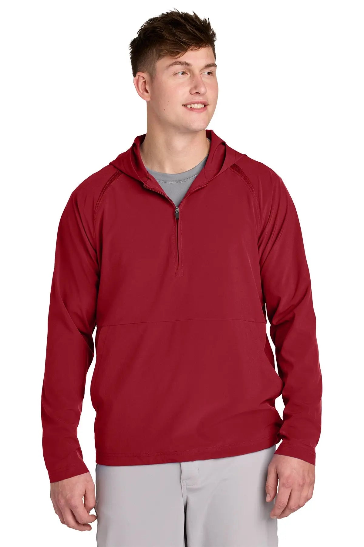 Sport-Tek® Repeat 1/2-Zip Long Sleeve Hooded Jacket #JST488 Game Over Merch