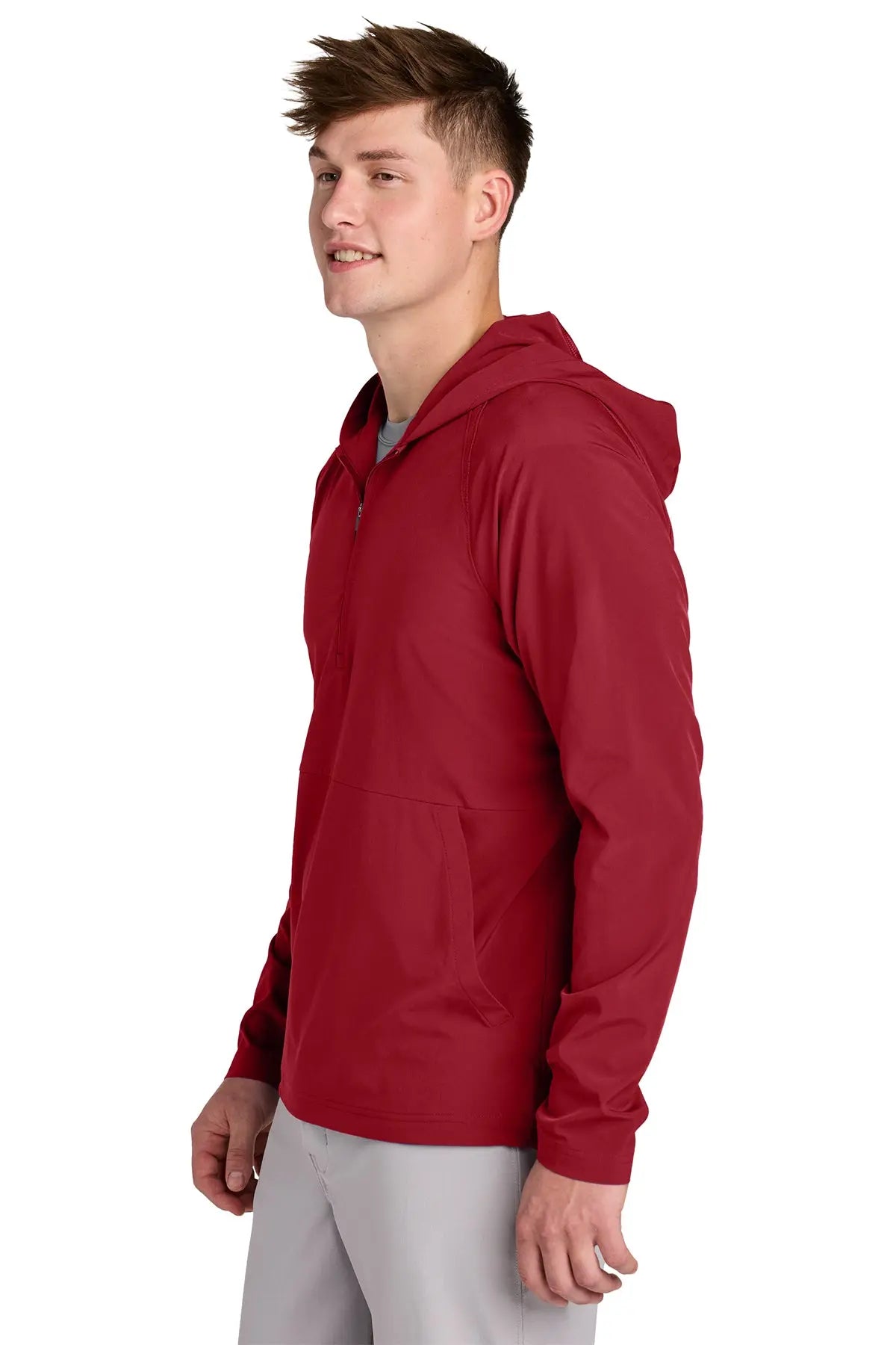 Sport-Tek® Repeat 1/2-Zip Long Sleeve Hooded Jacket #JST488 Game Over Merch