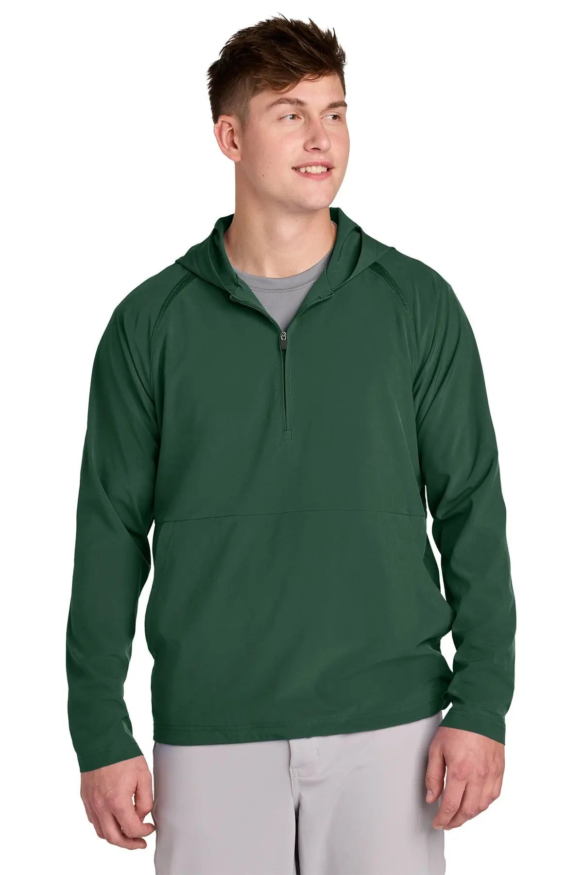 Sport-Tek® Repeat 1/2-Zip Long Sleeve Hooded Jacket #JST488 Game Over Merch