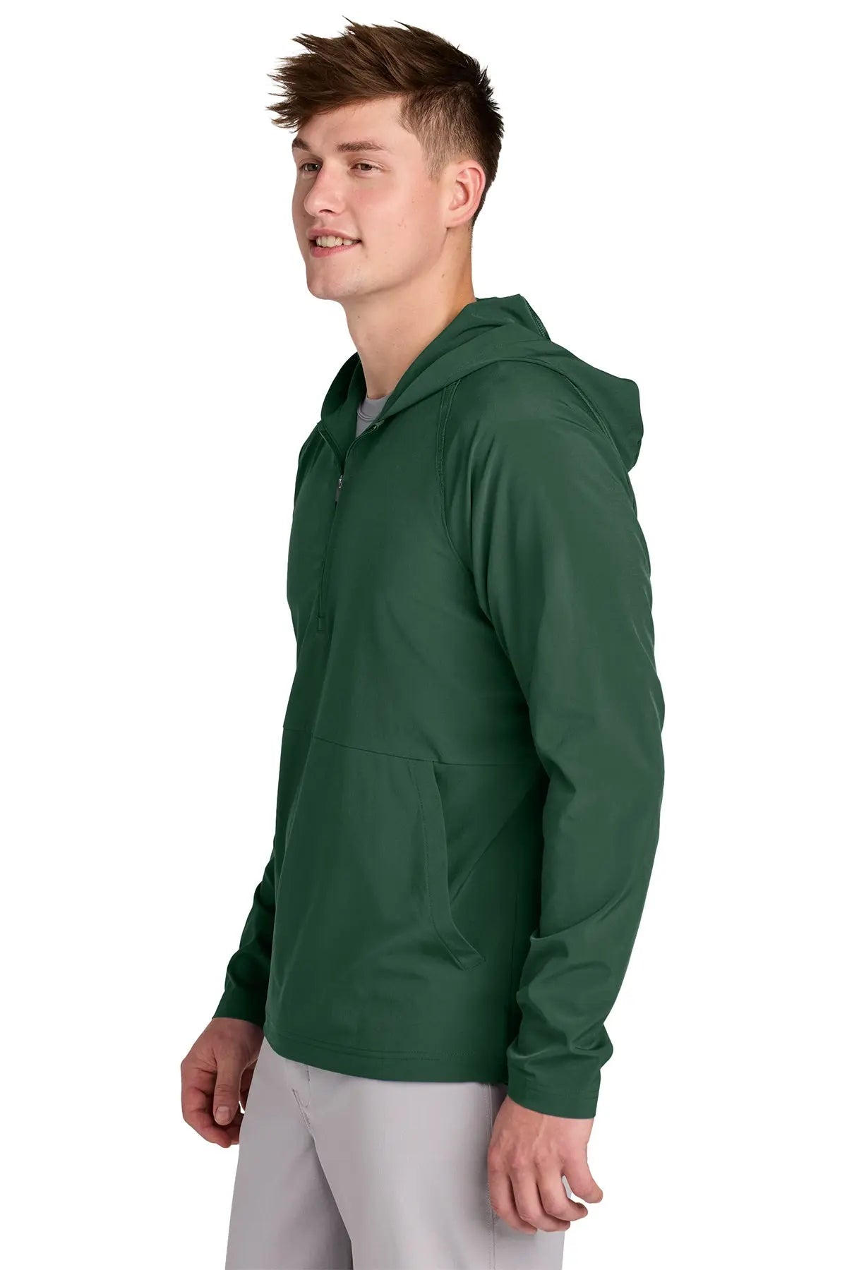 Sport-Tek® Repeat 1/2-Zip Long Sleeve Hooded Jacket #JST488 Game Over Merch
