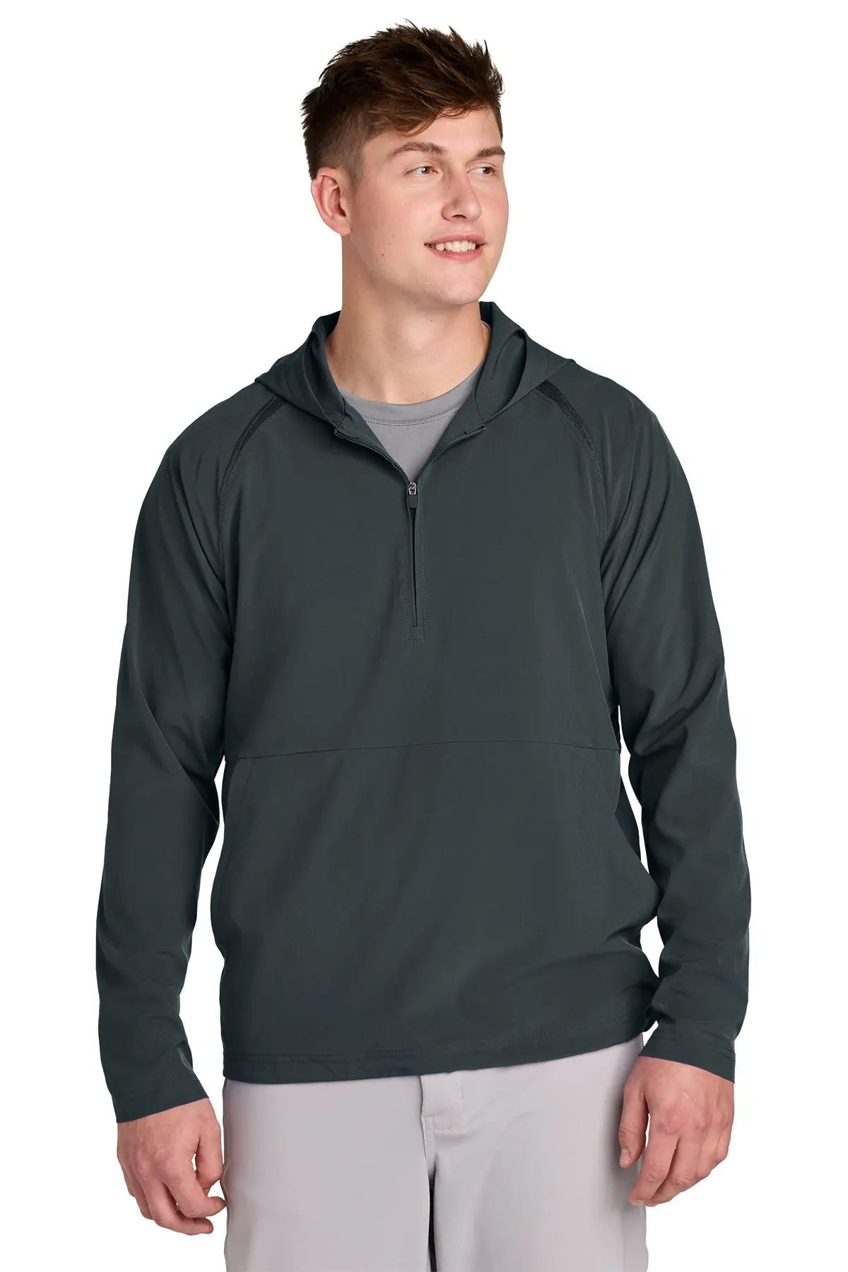 Sport-Tek® Repeat 1/2-Zip Long Sleeve Hooded Jacket #JST488 Game Over Merch