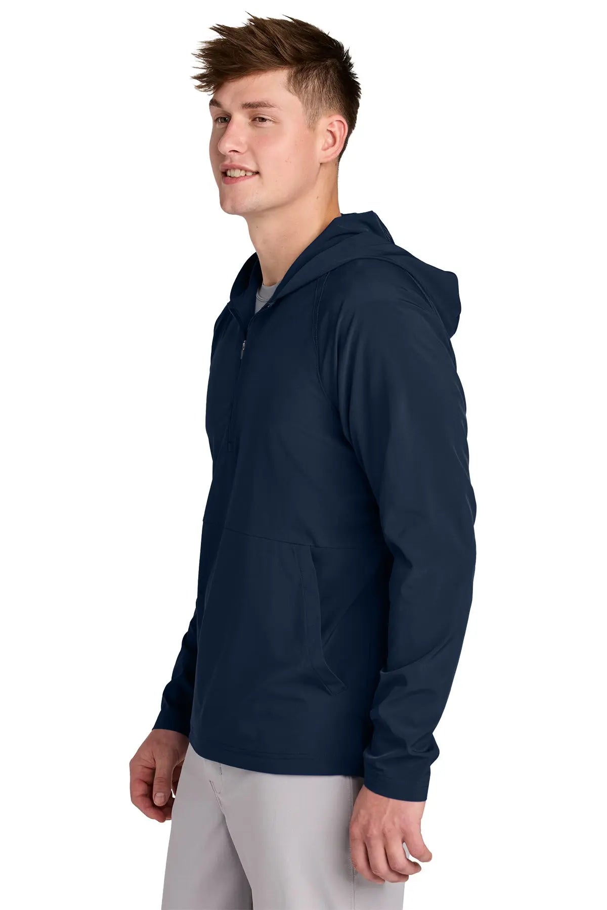 Sport-Tek® Repeat 1/2-Zip Long Sleeve Hooded Jacket #JST488 Game Over Merch