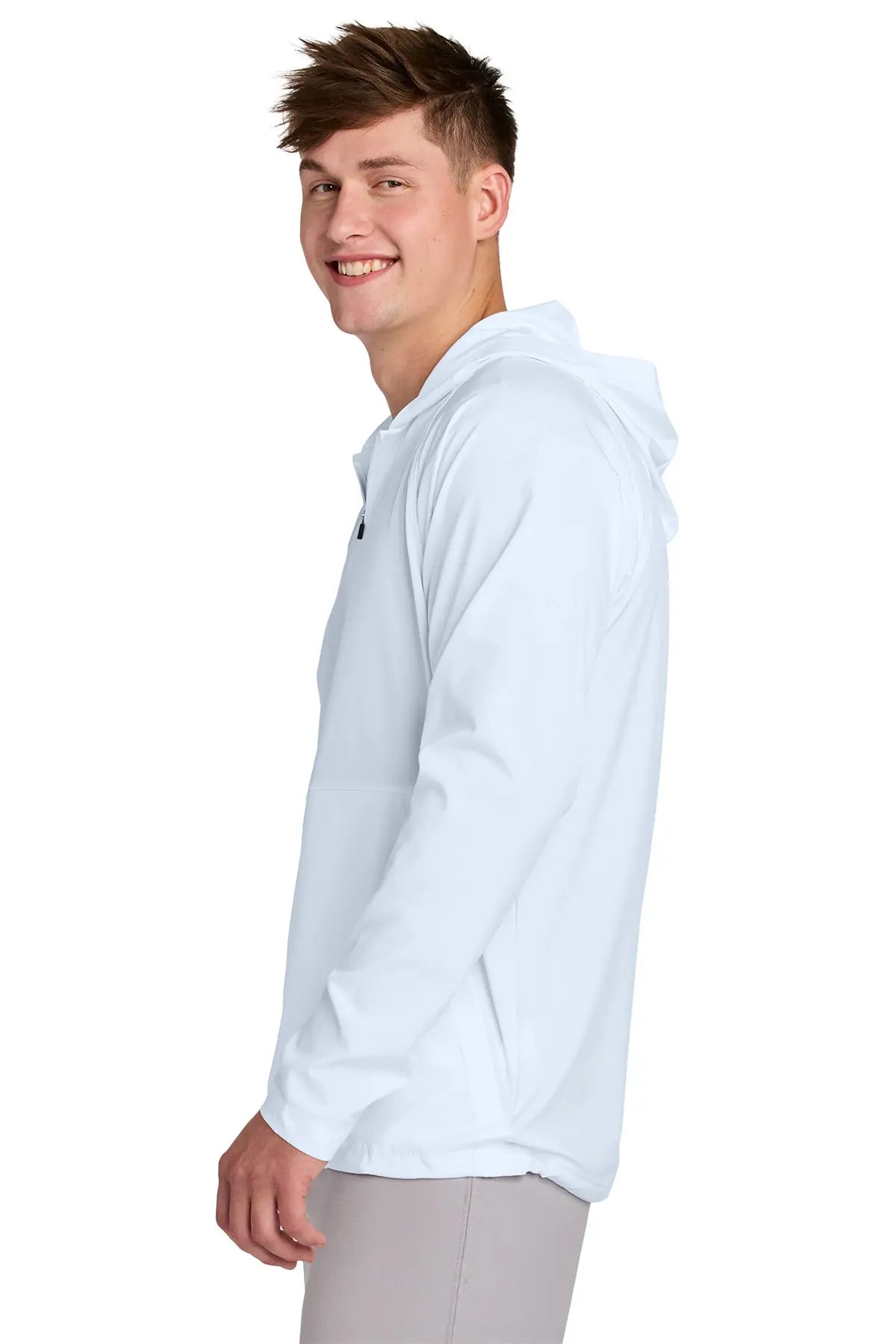 Sport-Tek® Repeat 1/2-Zip Long Sleeve Hooded Jacket #JST488 Game Over Merch