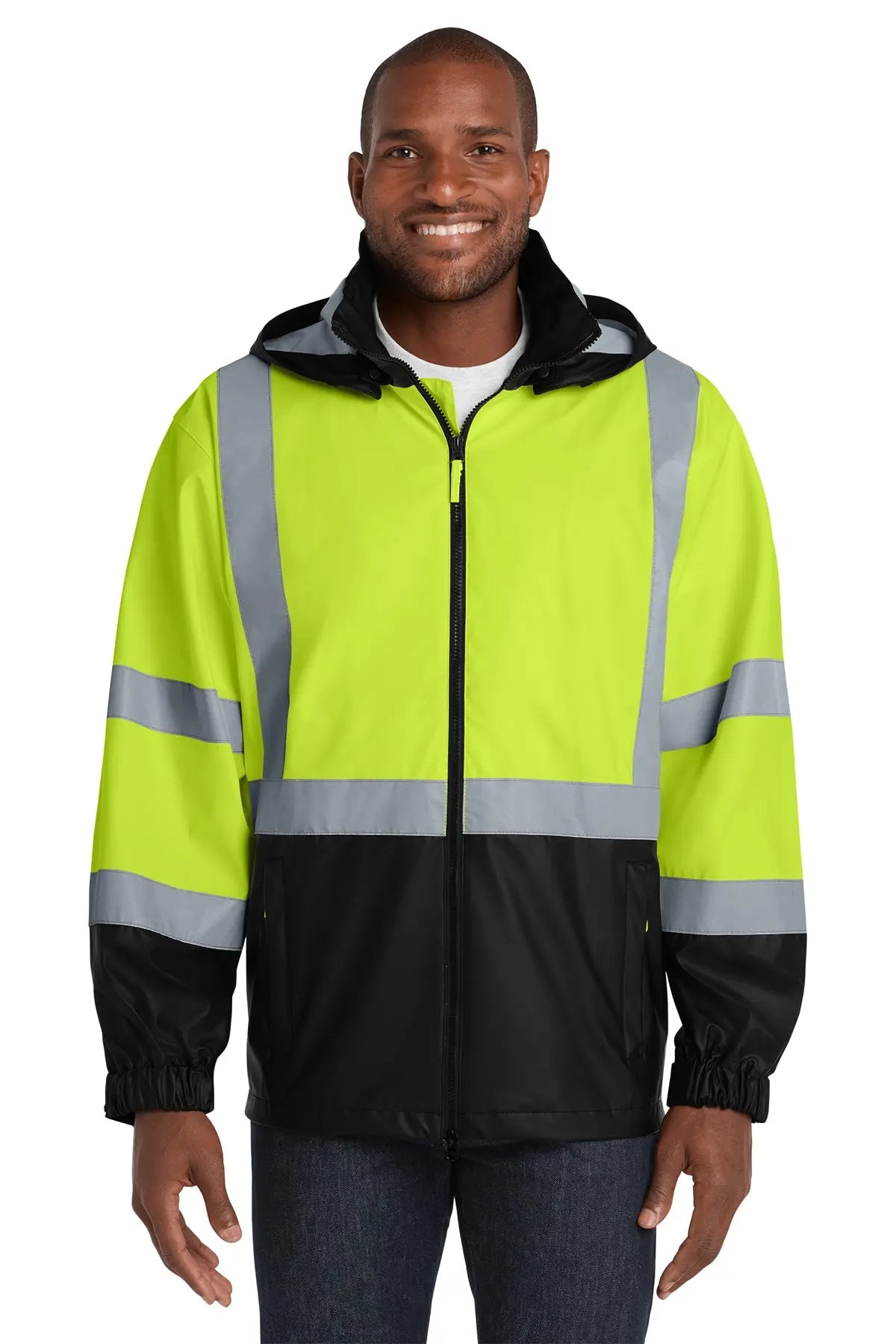 CornerStone® ANSI 107 Class 3 Safety Windbreaker #CSJ25