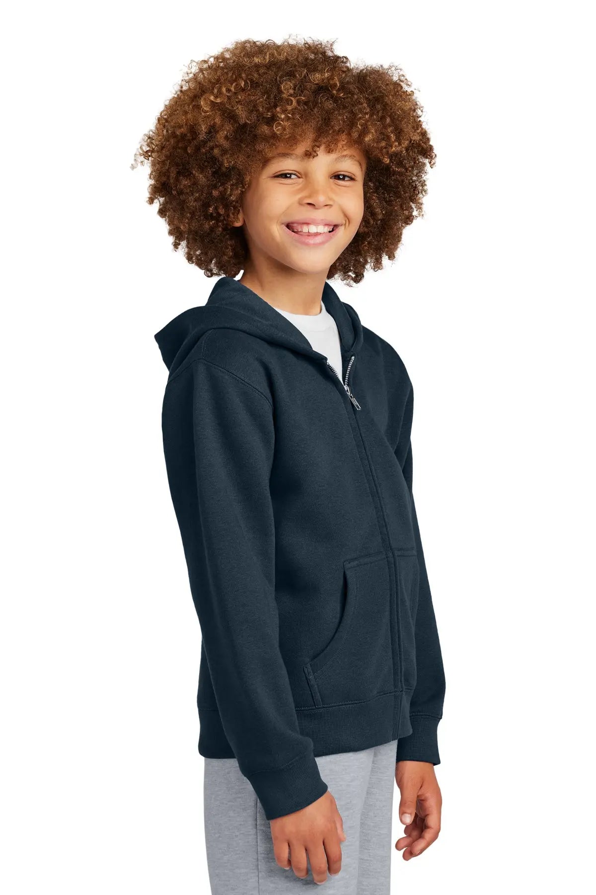 District® Youth V.I.T.™ Fleece Full-Zip Hoodie #DT6102Y