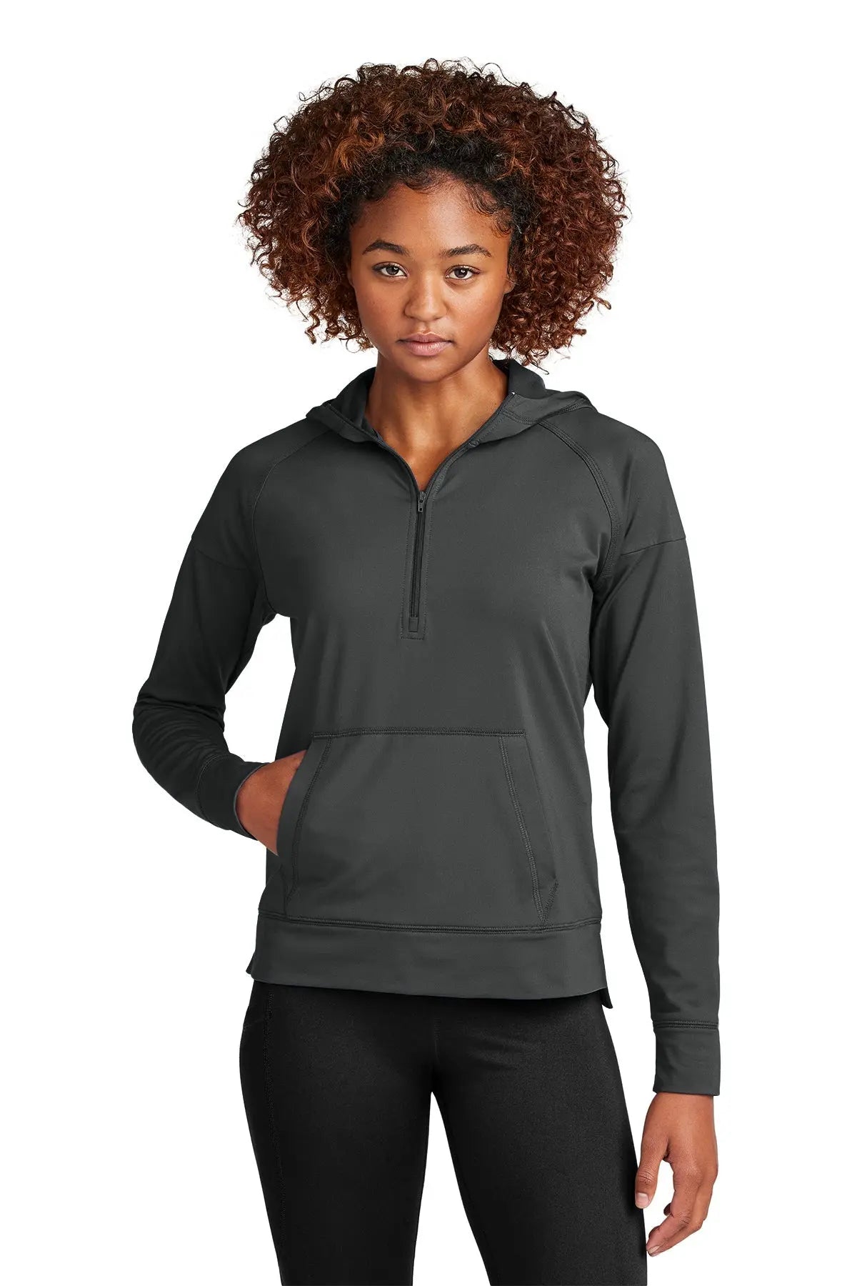 Sport-Tek® Women's Sport-Wick® Stretch 1/2-Zip Hoodie #LST856 Game Over Merch