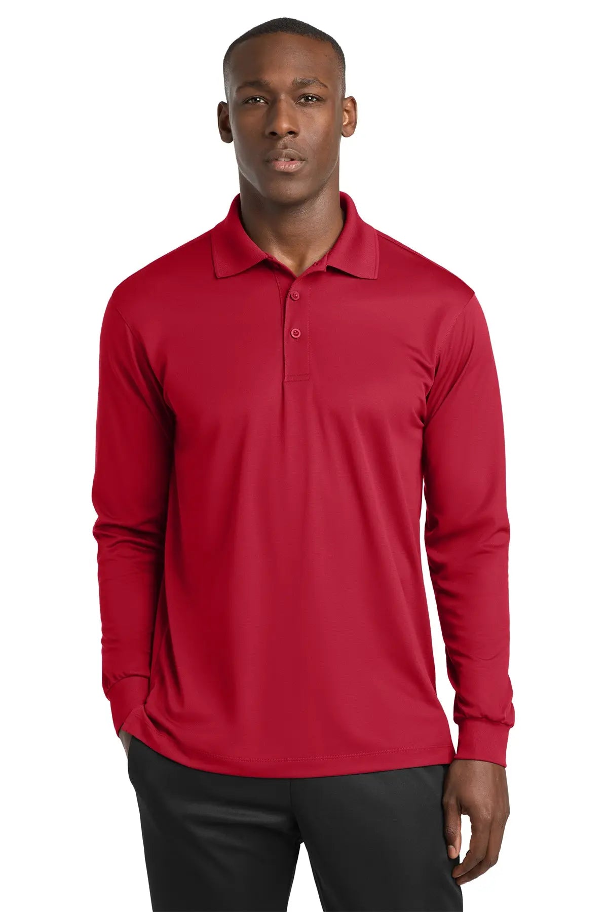 Sport-Tek® Long Sleeve Micropique Sport-Wick®Polo #ST657Game Over Merch