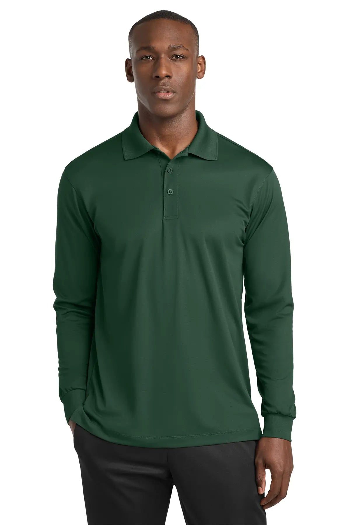 Sport-Tek® Long Sleeve Micropique Sport-Wick®Polo #ST657Game Over Merch