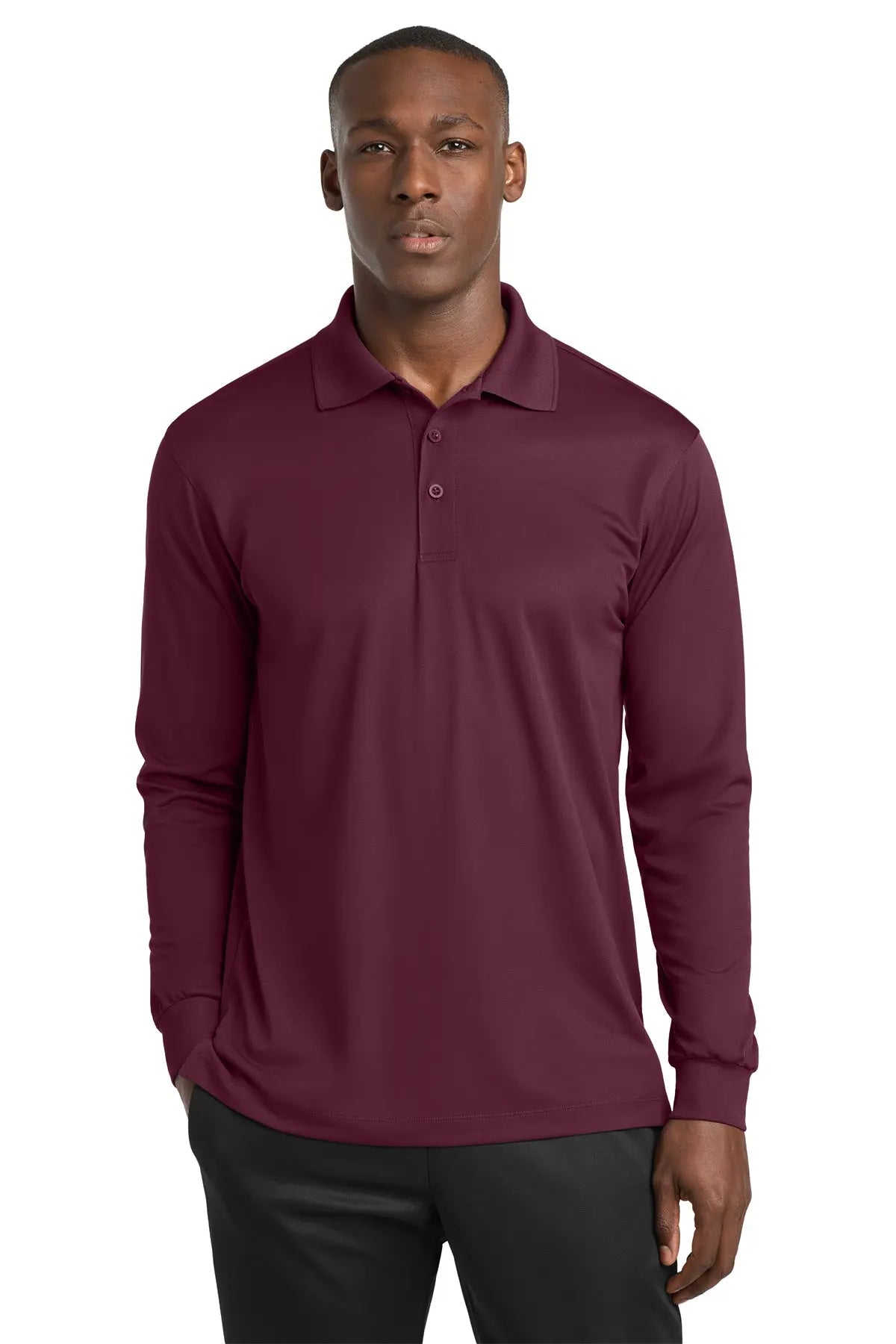 Sport-Tek® Long Sleeve Micropique Sport-Wick®Polo #ST657Game Over Merch