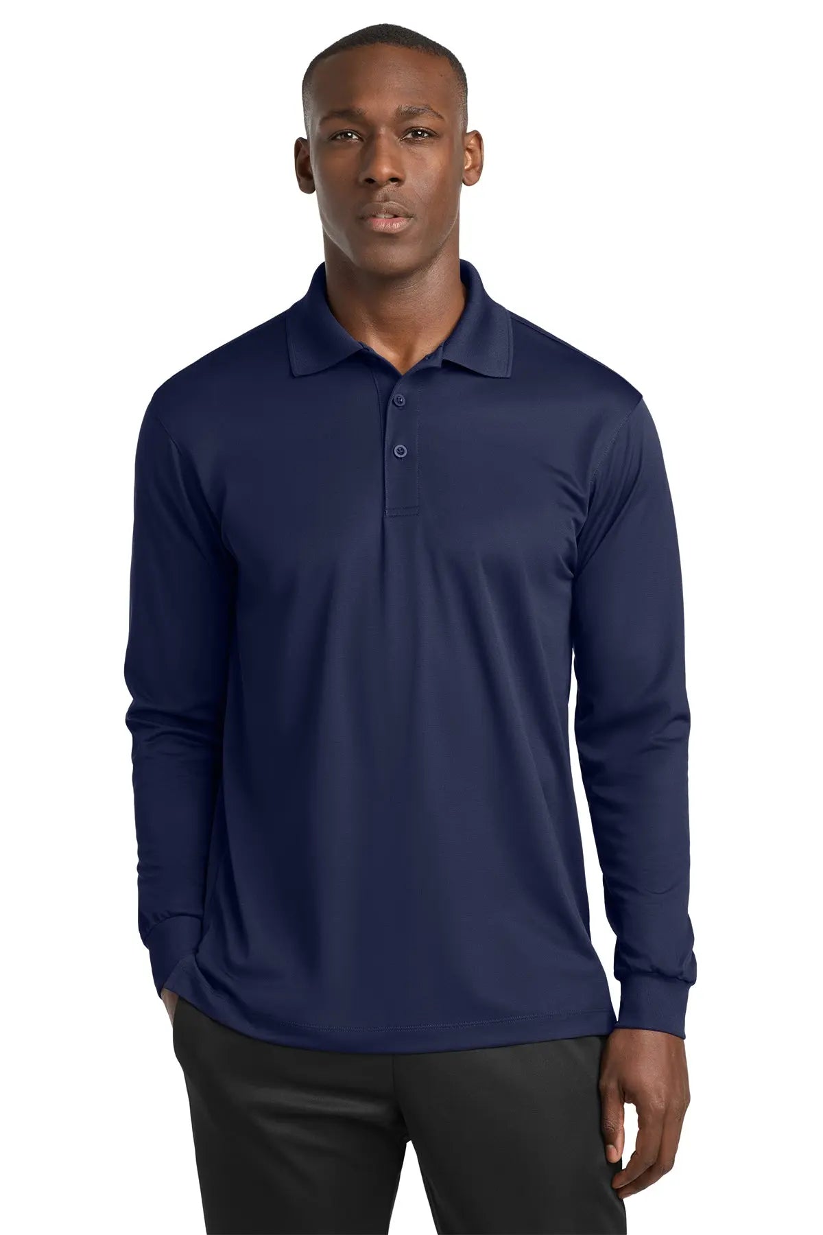 Sport-Tek® Long Sleeve Micropique Sport-Wick®Polo #ST657Game Over Merch