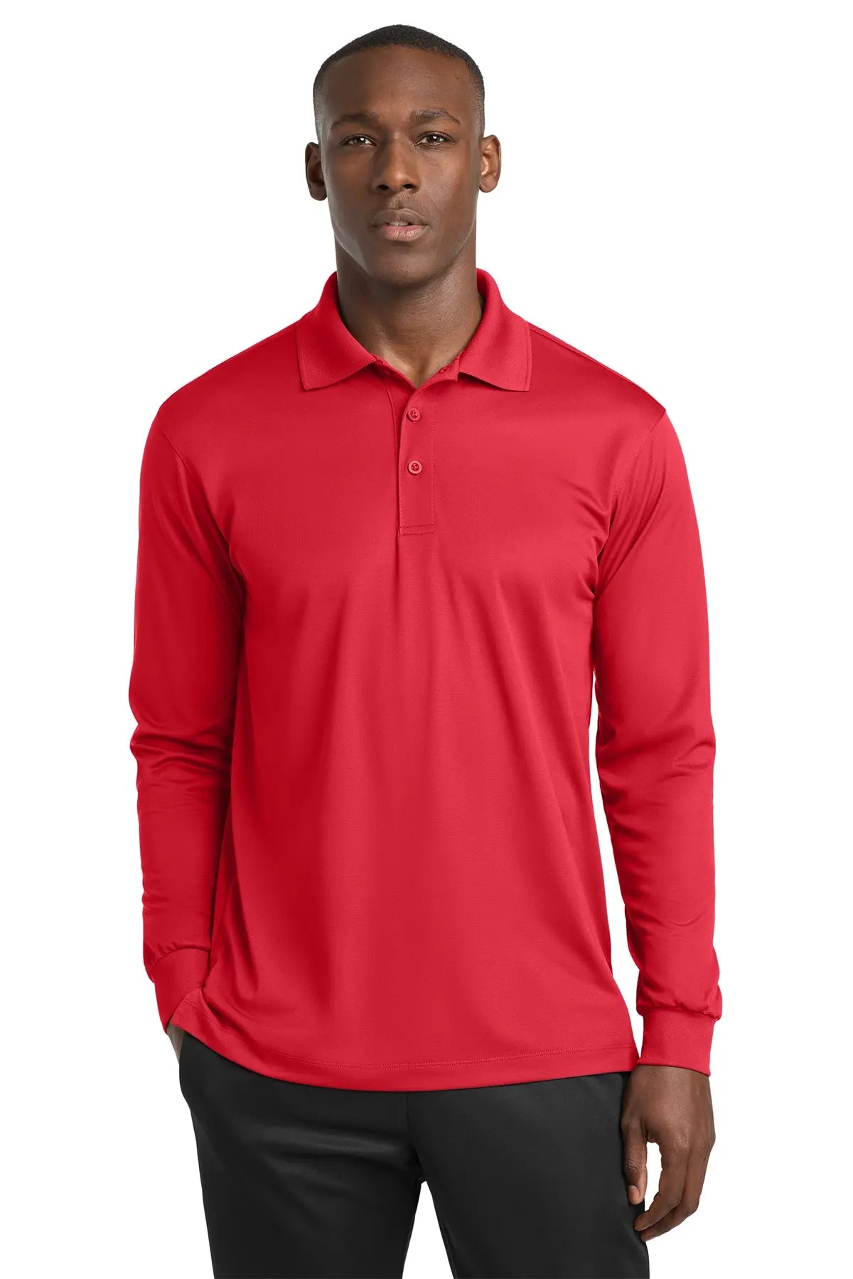 Sport-Tek® Long Sleeve Micropique Sport-Wick®Polo #ST657Game Over Merch