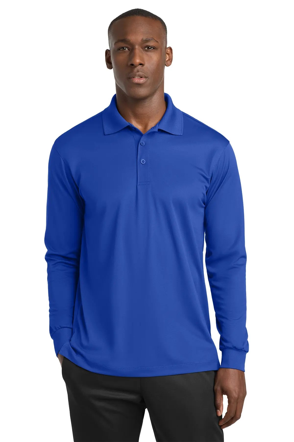 Sport-Tek® Long Sleeve Micropique Sport-Wick®Polo #ST657Game Over Merch