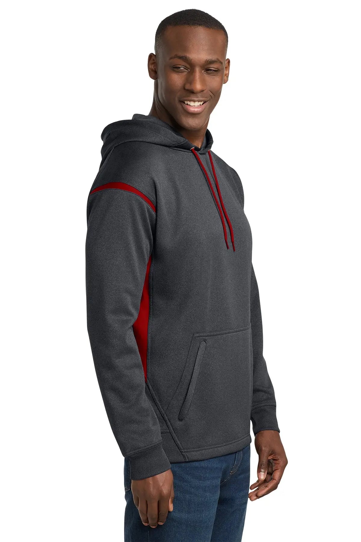 Sport-Tek® Tech Fleece Colorblock Hooded Sweatshirt #F246