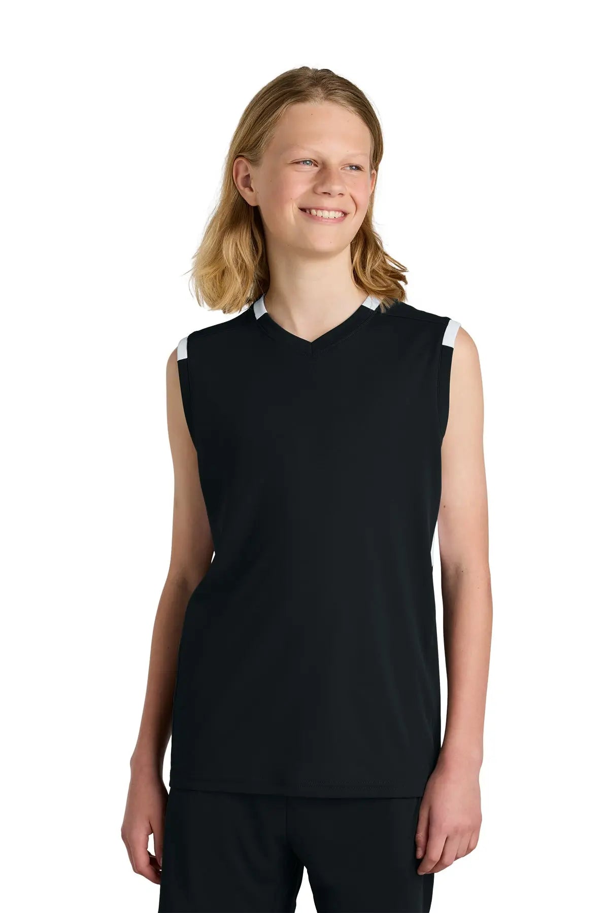 Sport-Tek® Youth Club Sleeveless V-Neck #YST441 Game Over Merch