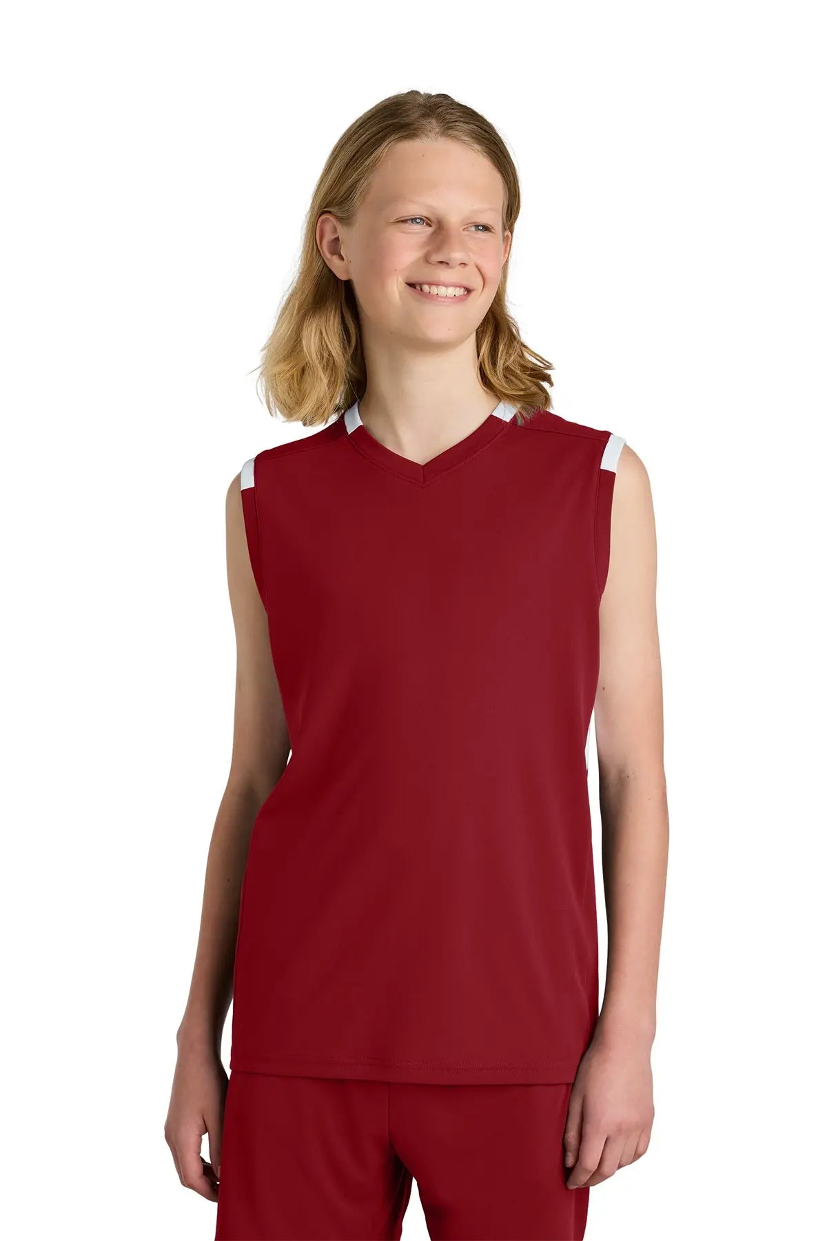 Sport-Tek® Youth Club Sleeveless V-Neck #YST441 Game Over Merch