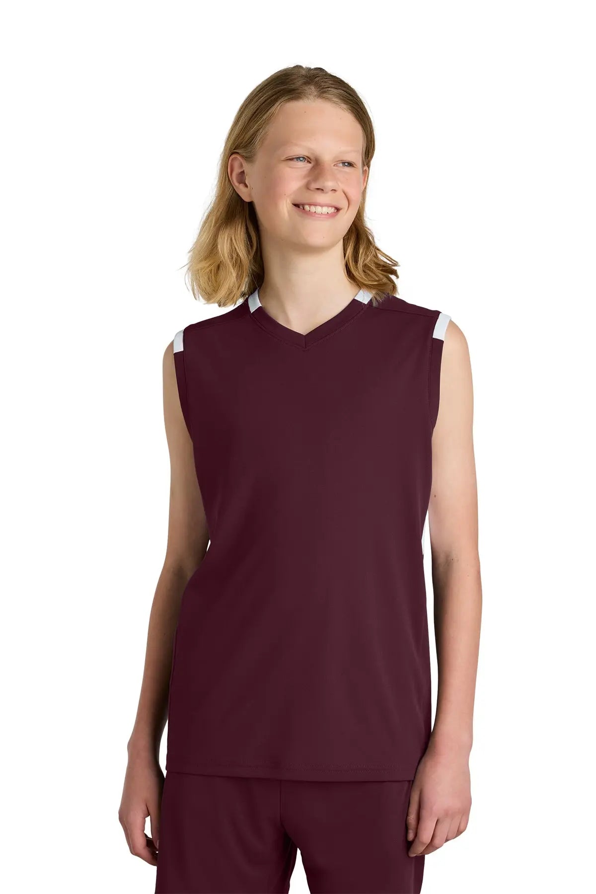 Sport-Tek® Youth Club Sleeveless V-Neck #YST441 Game Over Merch