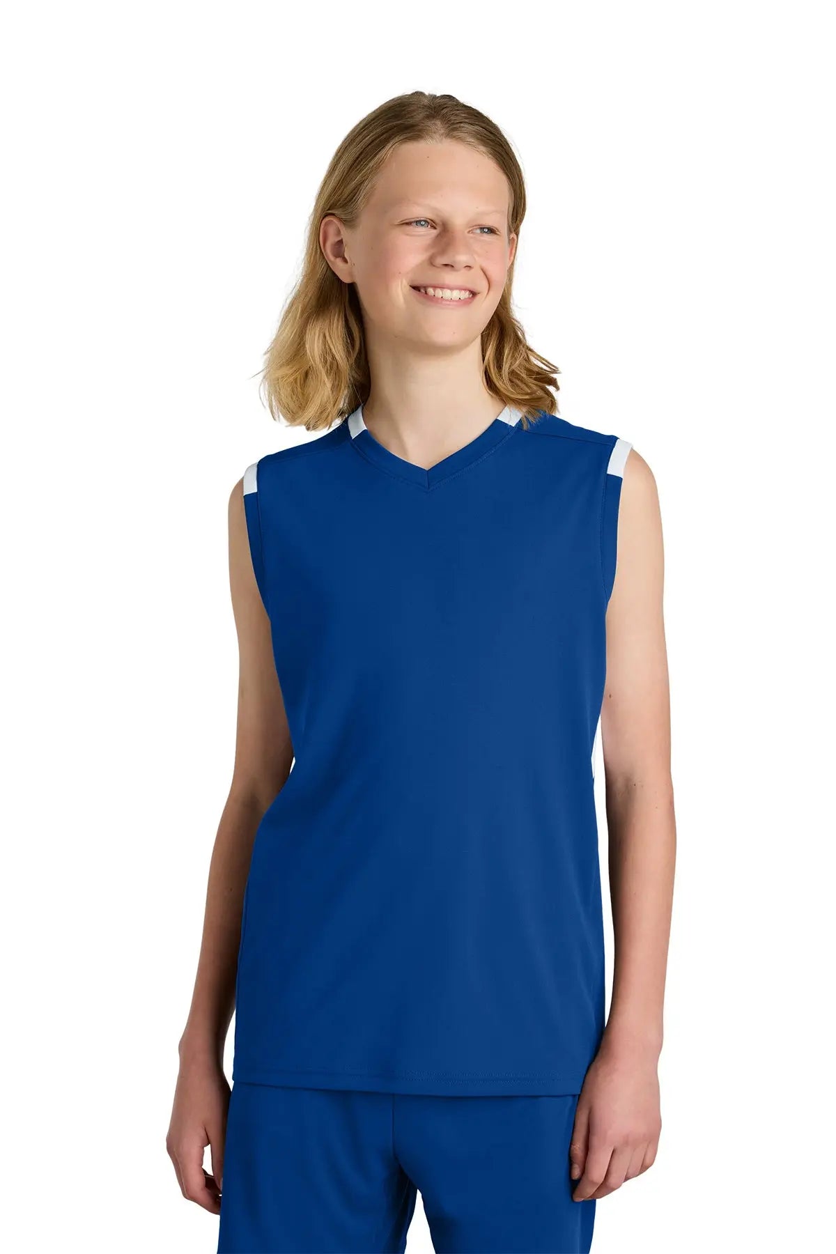 Sport-Tek® Youth Club Sleeveless V-Neck #YST441 Game Over Merch