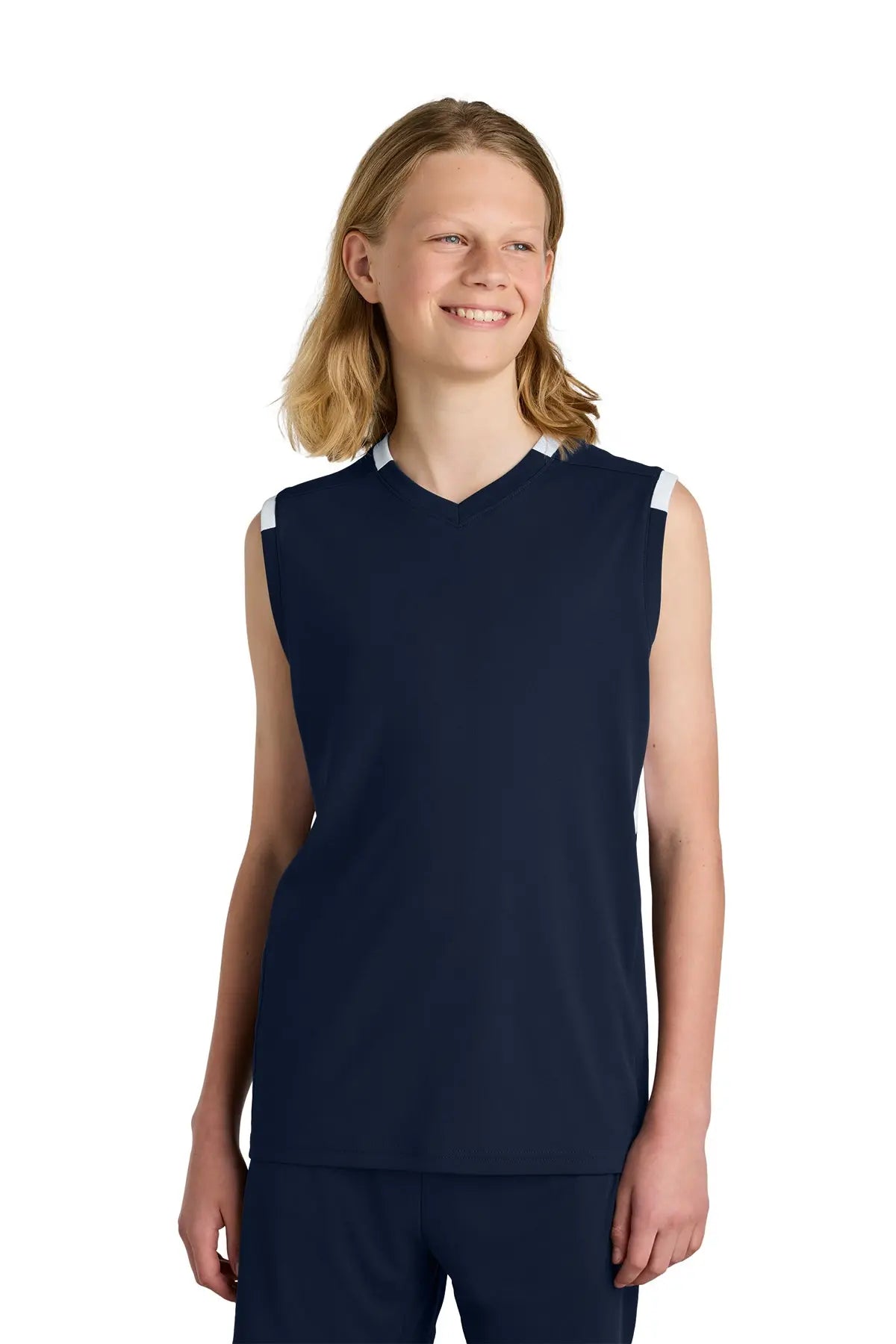 Sport-Tek® Youth Club Sleeveless V-Neck #YST441 Game Over Merch