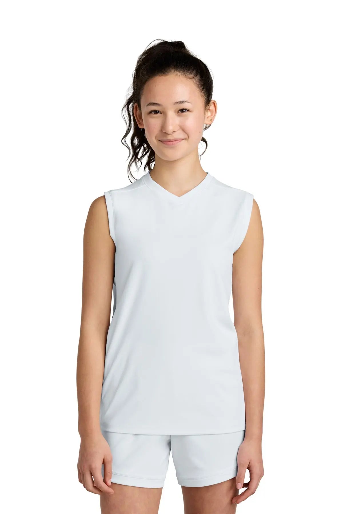 Sport-Tek® Youth Club Sleeveless V-Neck #YST441 Game Over Merch