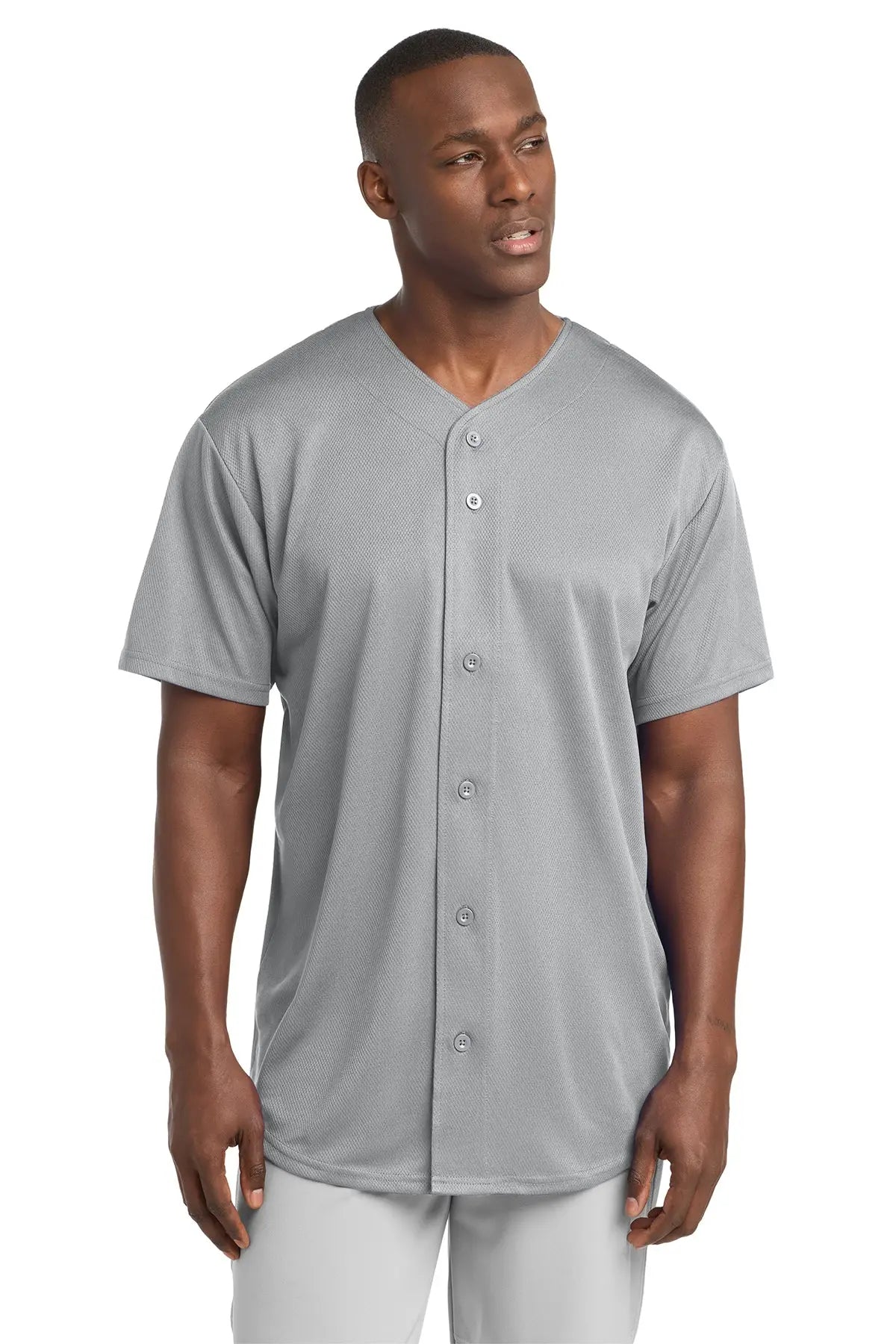 Sport-Tek® PosiCharge® Tough Mesh Full-Button Jersey #ST220