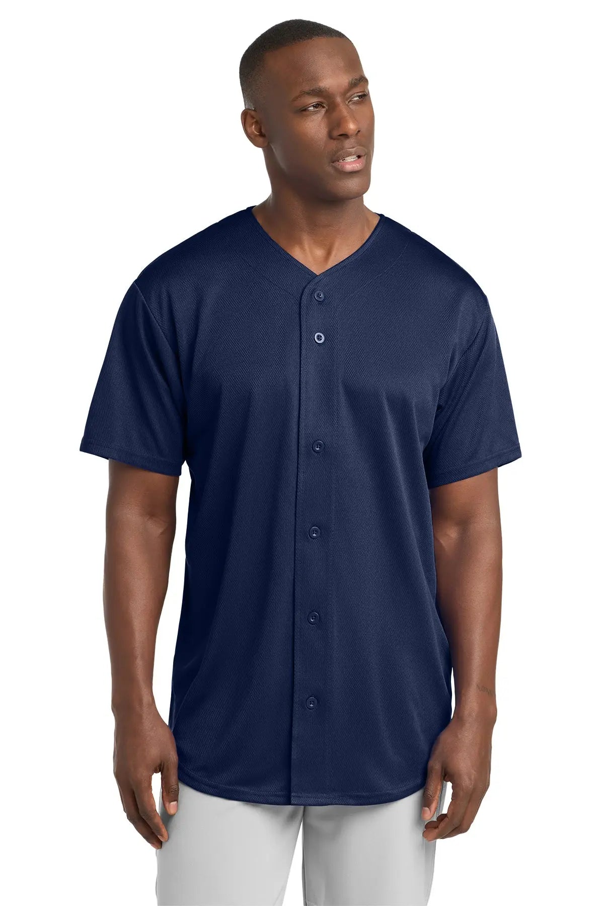 Sport-Tek® PosiCharge® Tough Mesh Full-Button Jersey #ST220