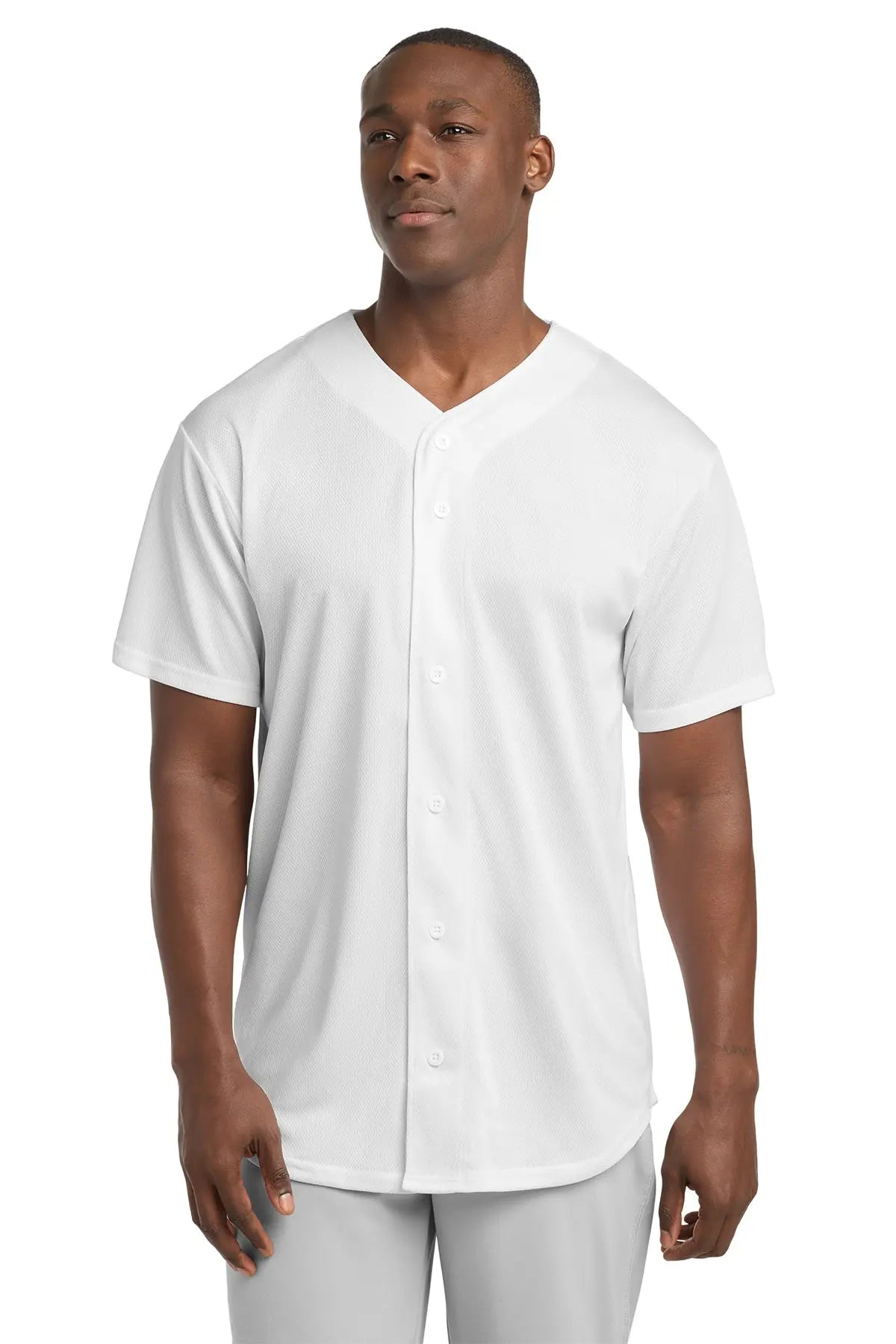 Sport-Tek® PosiCharge® Tough Mesh Full-Button Jersey #ST220